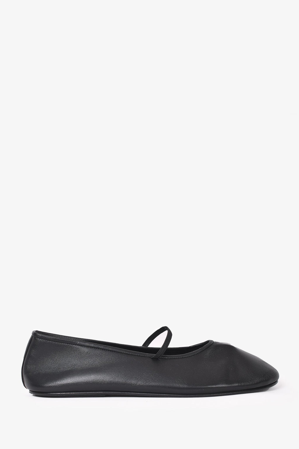The Row Black Leather Ballet Flats Size 38.5