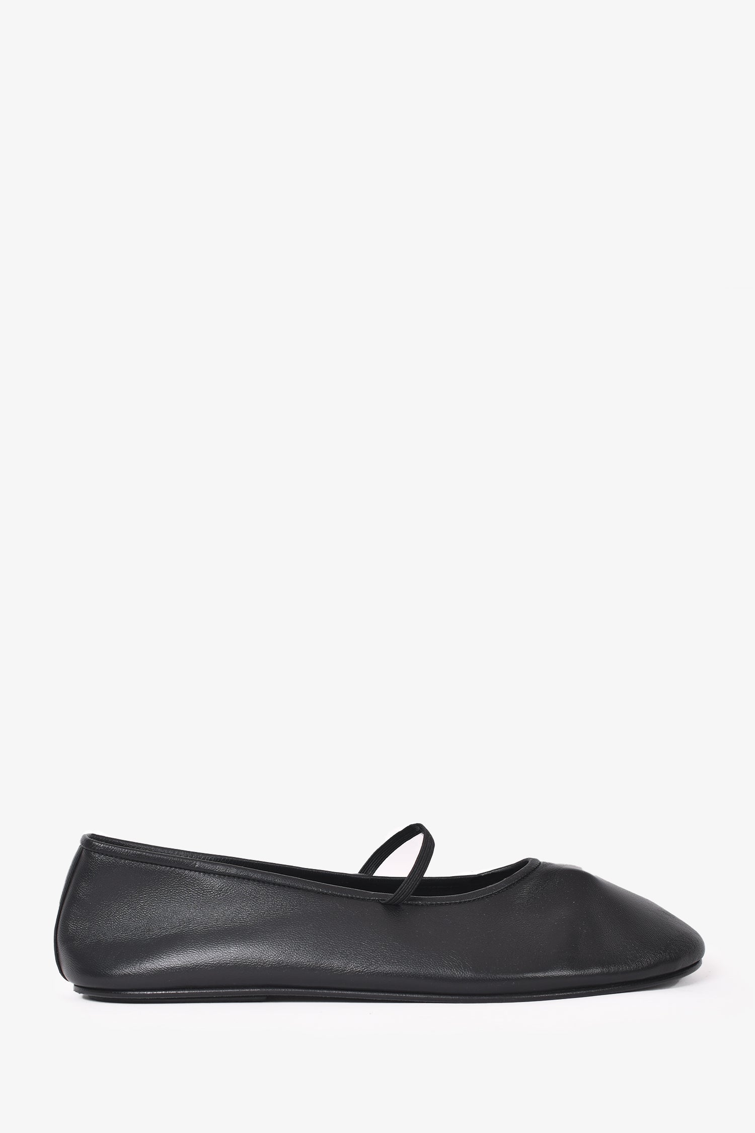 The Row Black Leather Ballet Flats Size 38.5