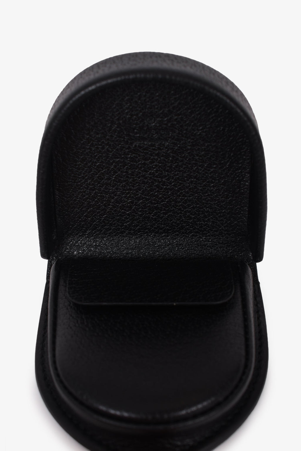 Gucci Black Grained Leather 'GG' Logo Coin Purse