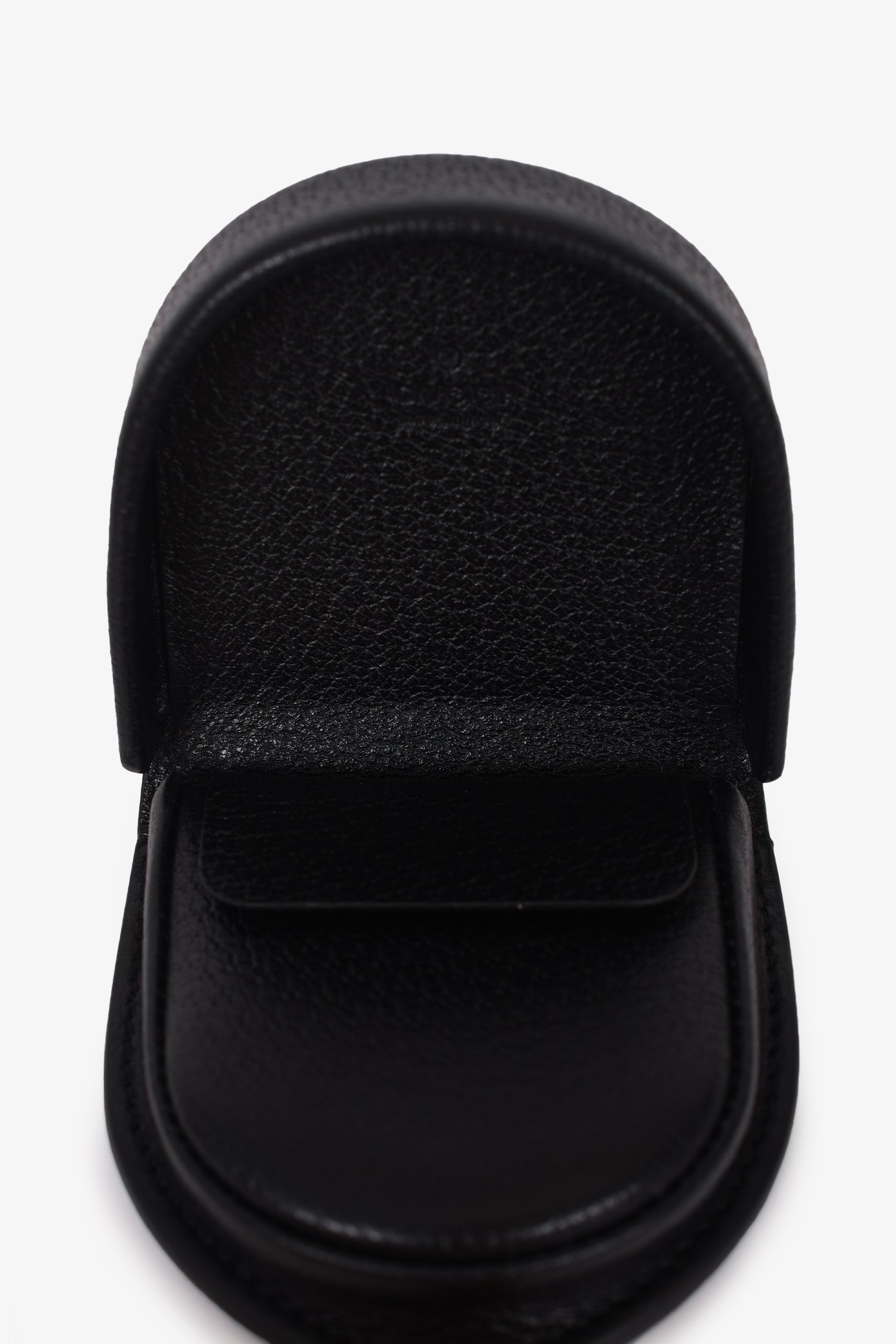 Gucci Black Grained Leather 'GG' Logo Coin Purse