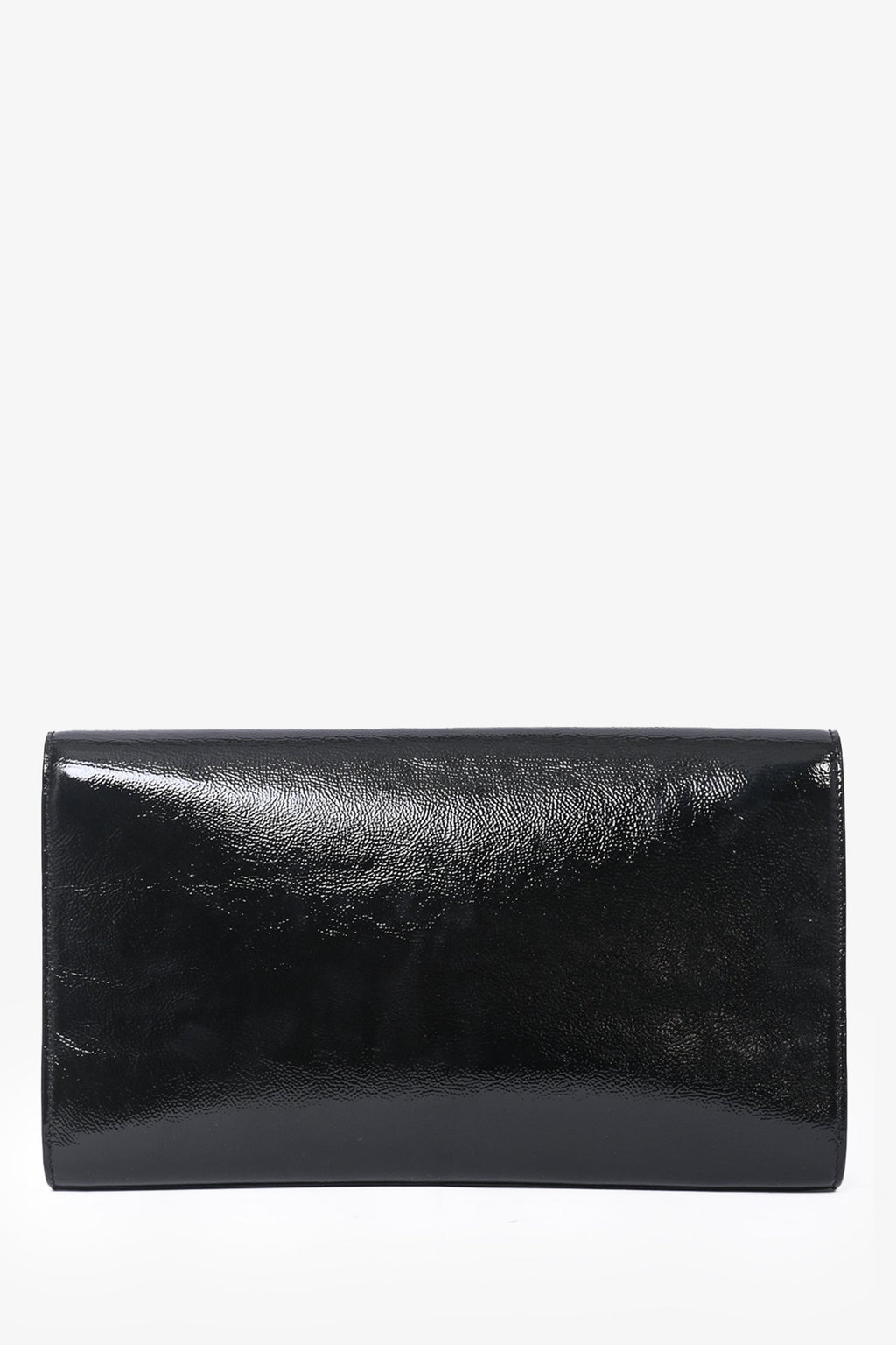 Saint Laurent Black Patent Leather 'Belle Du Jour' Clutch