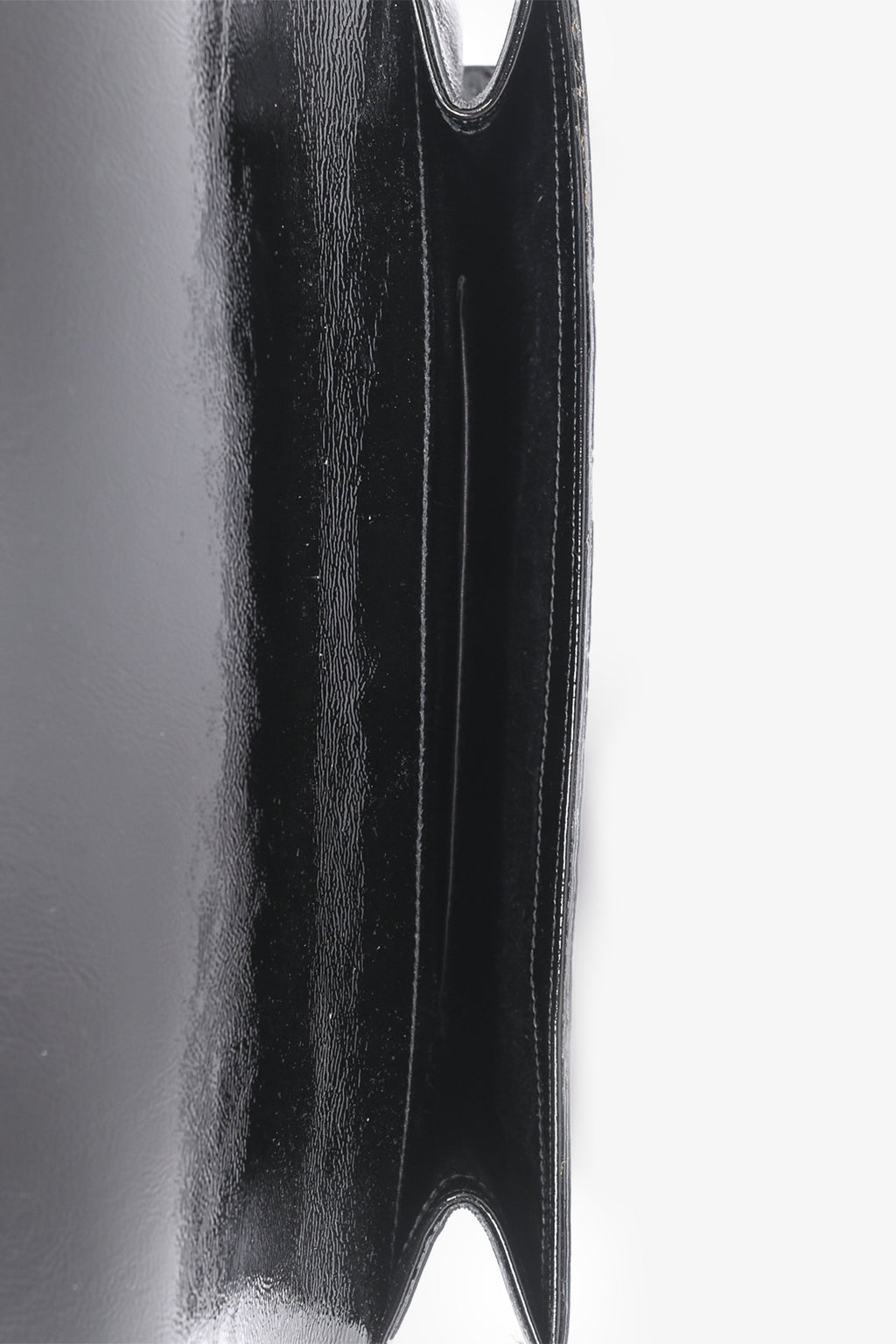 Saint Laurent Black Patent Leather 'Belle Du Jour' Clutch