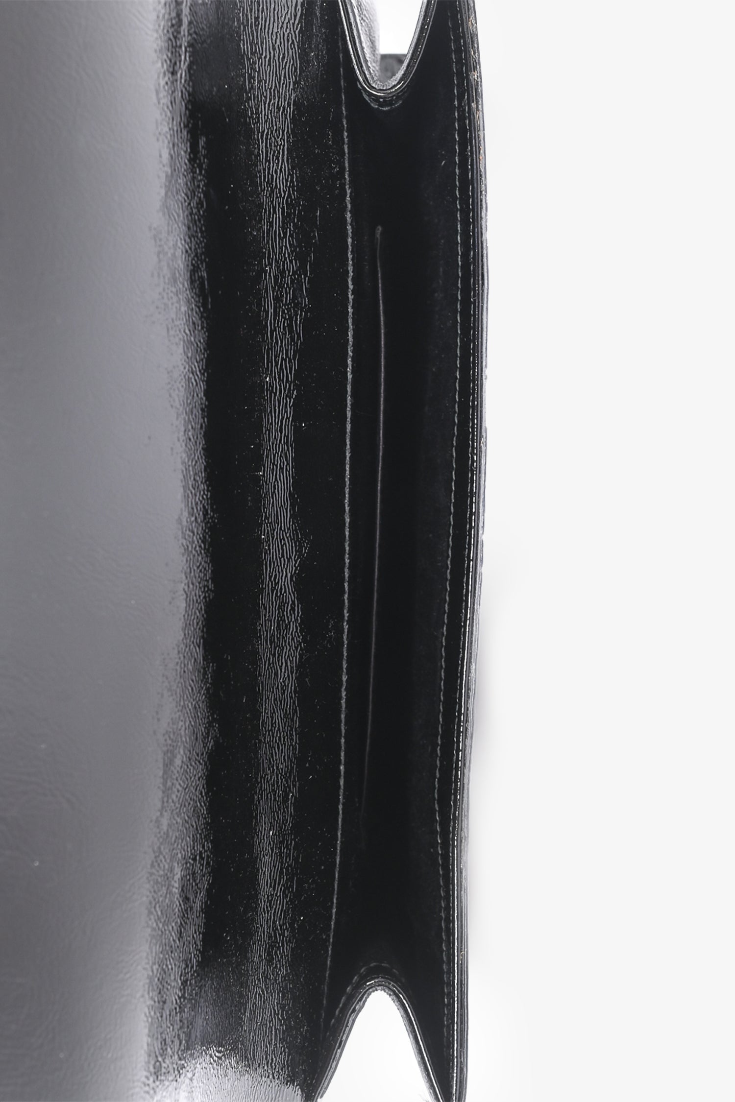 Saint Laurent Black Patent Leather 'Belle Du Jour' Clutch