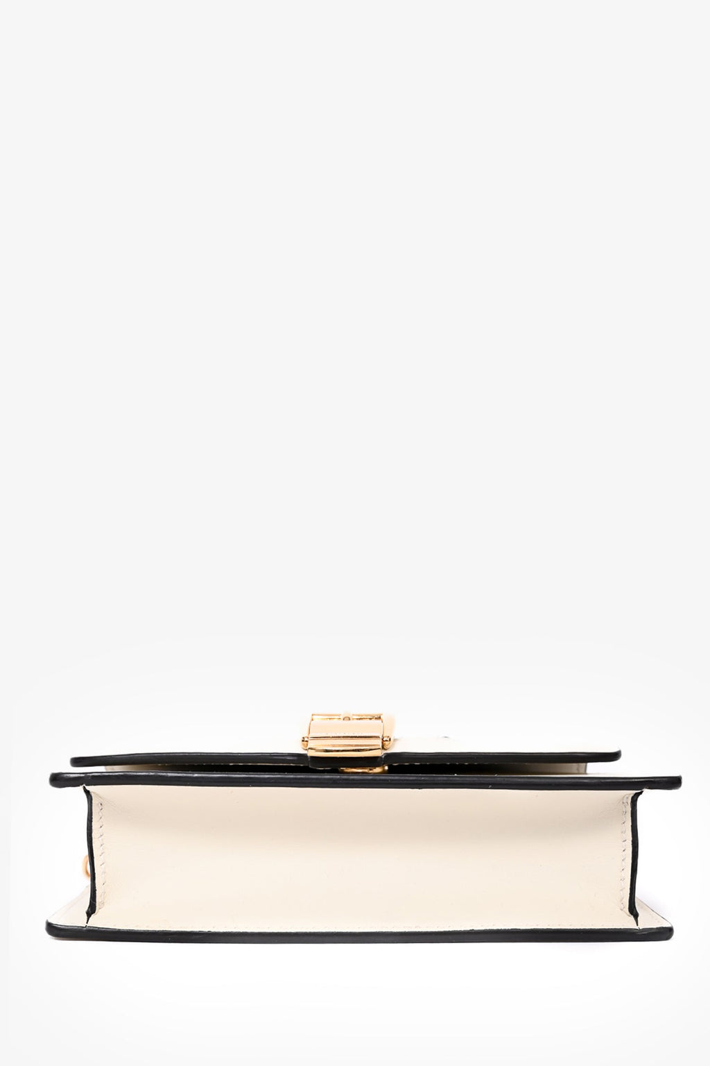Gucci White Leather Super Mini Sylvie Chain Crossbody