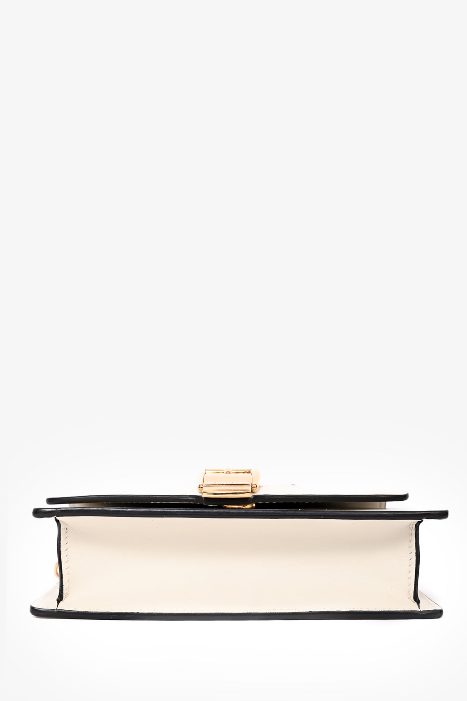 Gucci White Leather Super Mini Sylvie Chain Crossbody