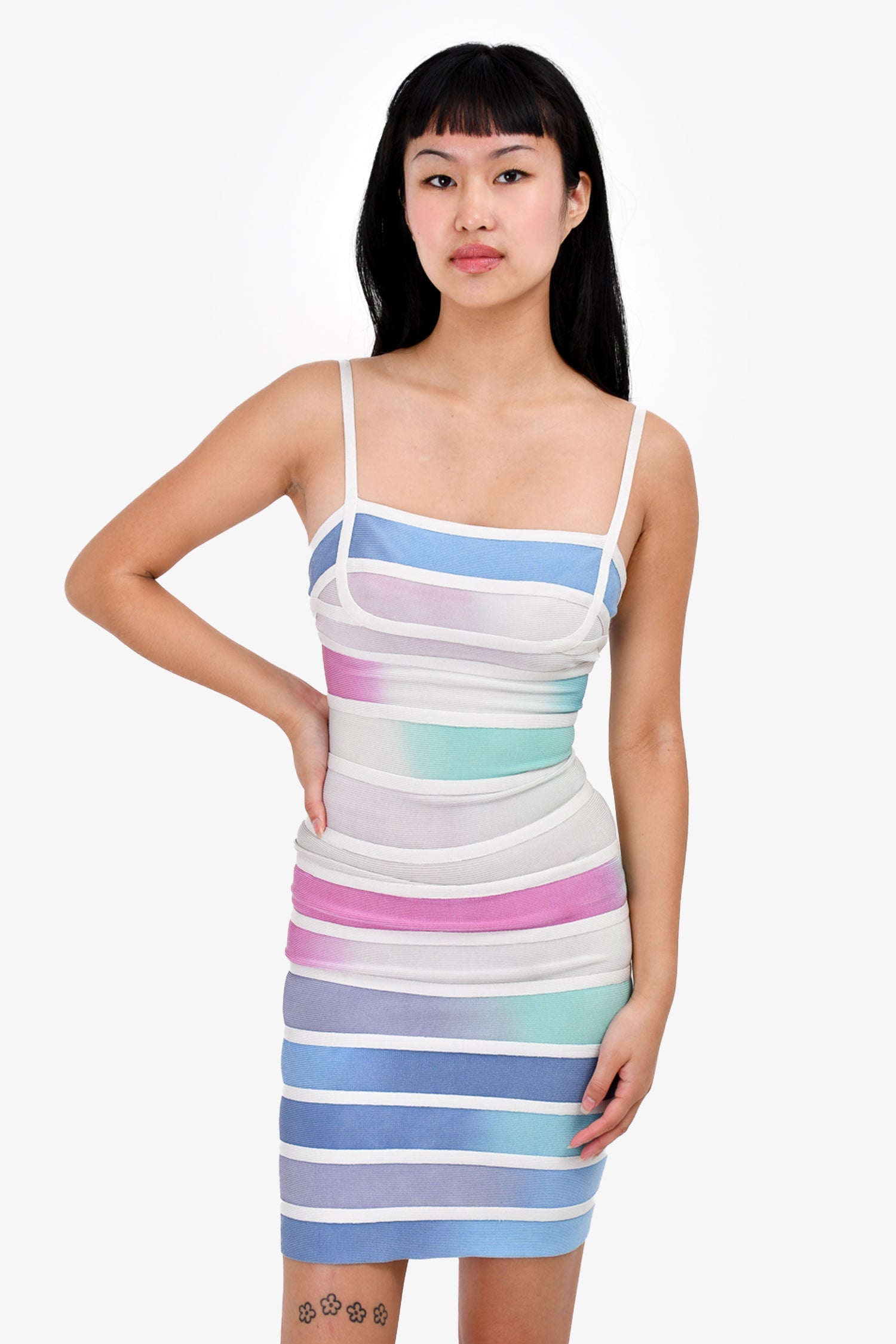Herve Leger Multicolour Bandage Dress Size XXS
