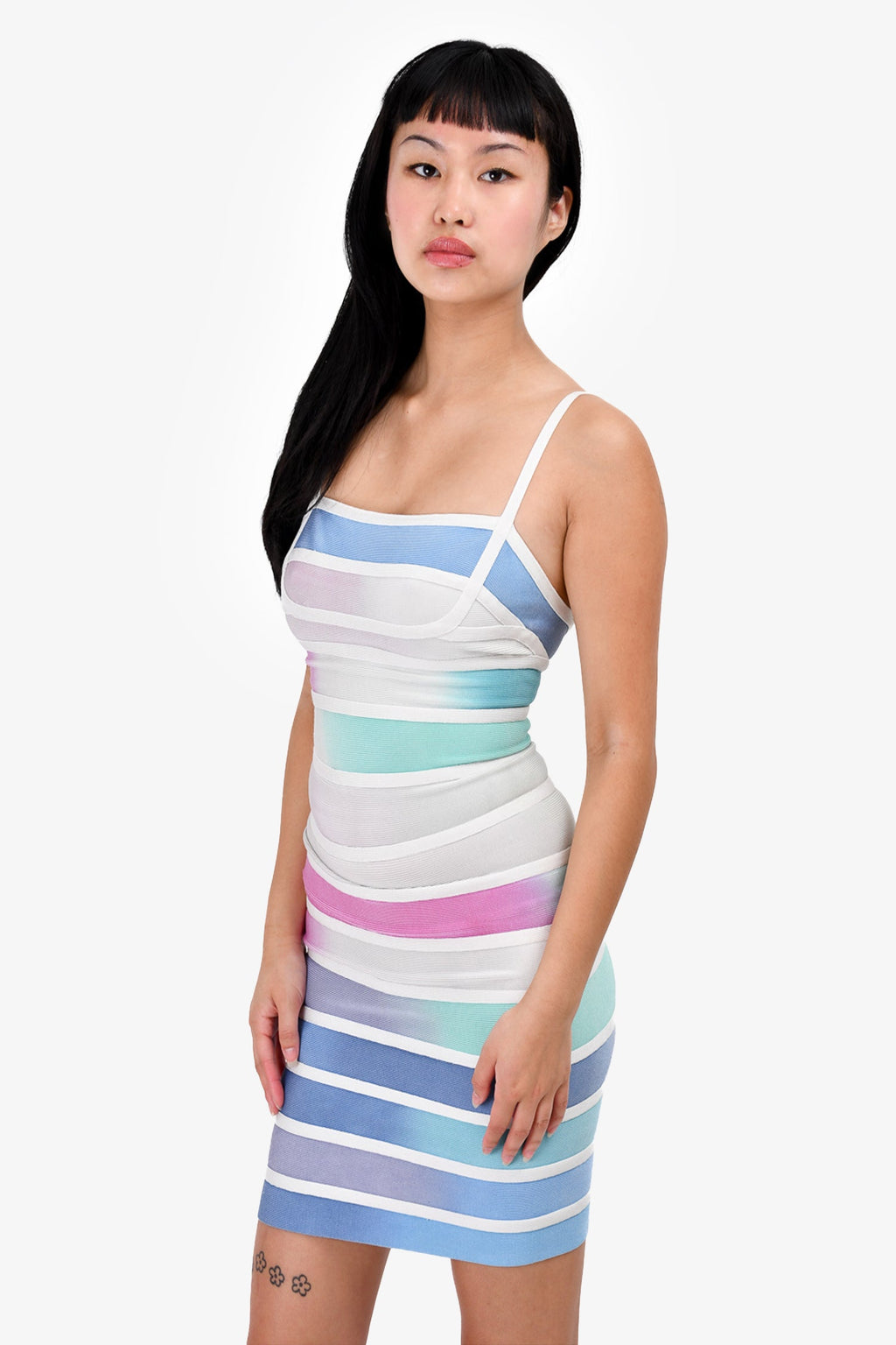 Herve Leger Multicolour Bandage Dress Size XXS