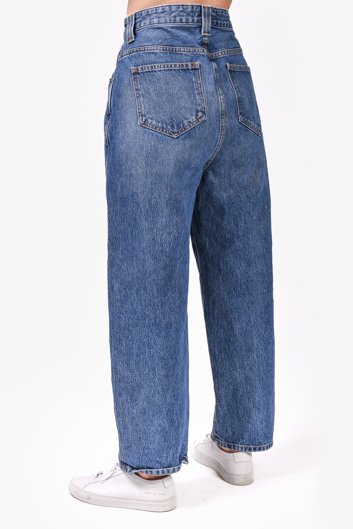 Khaite Dark Blue Balloon Jeans Size 28