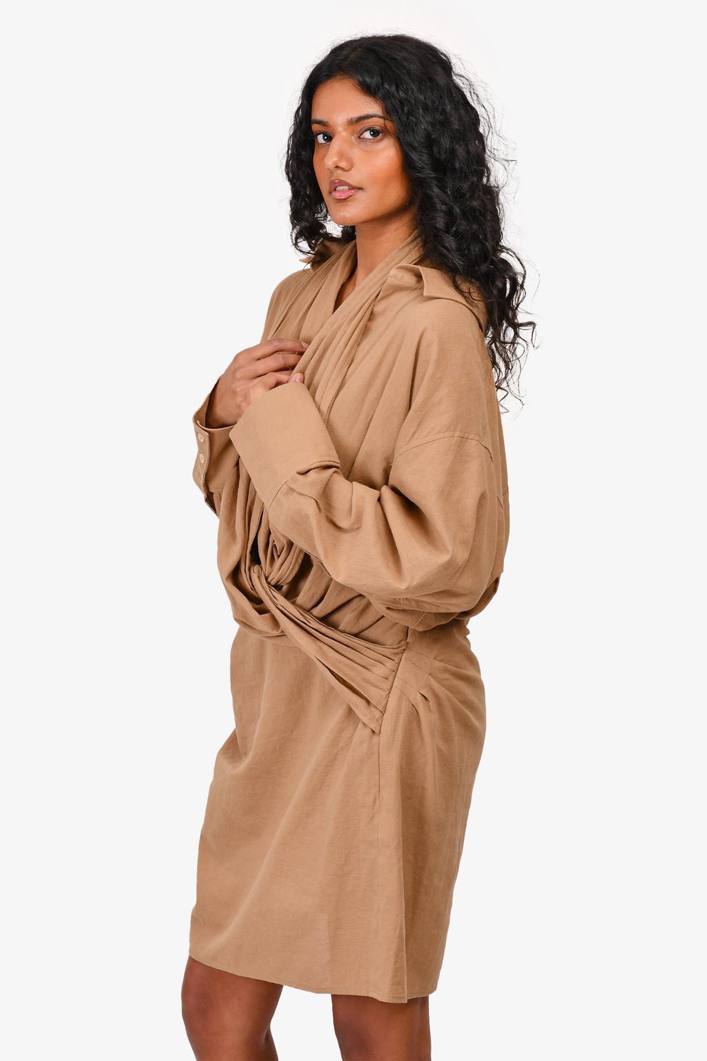 Jacquemus La Papier Wrap Mini Dress Size 44