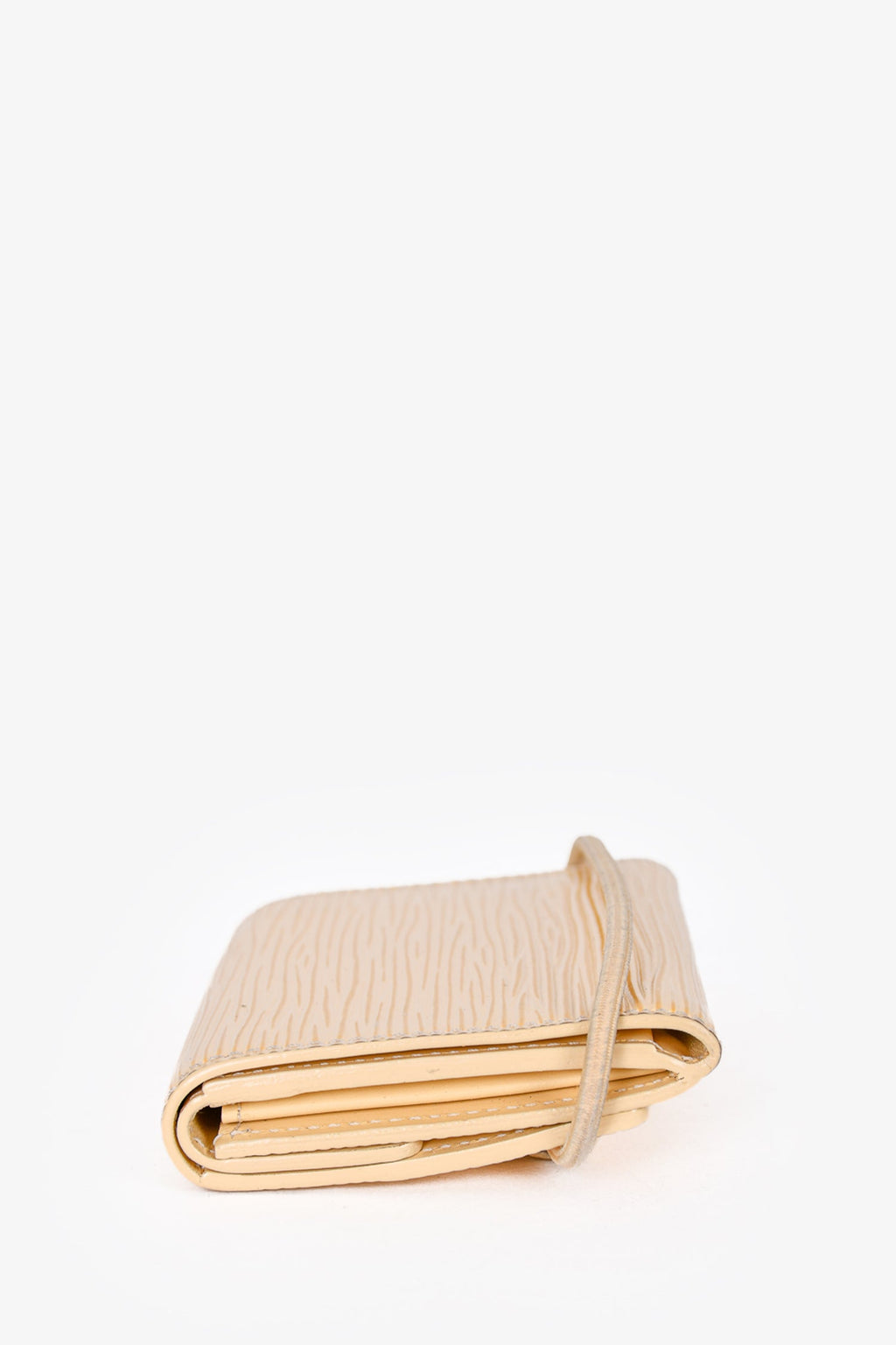 Louis Vuitton 2001 Cream Epi Leather Trifold Elastic  Holder