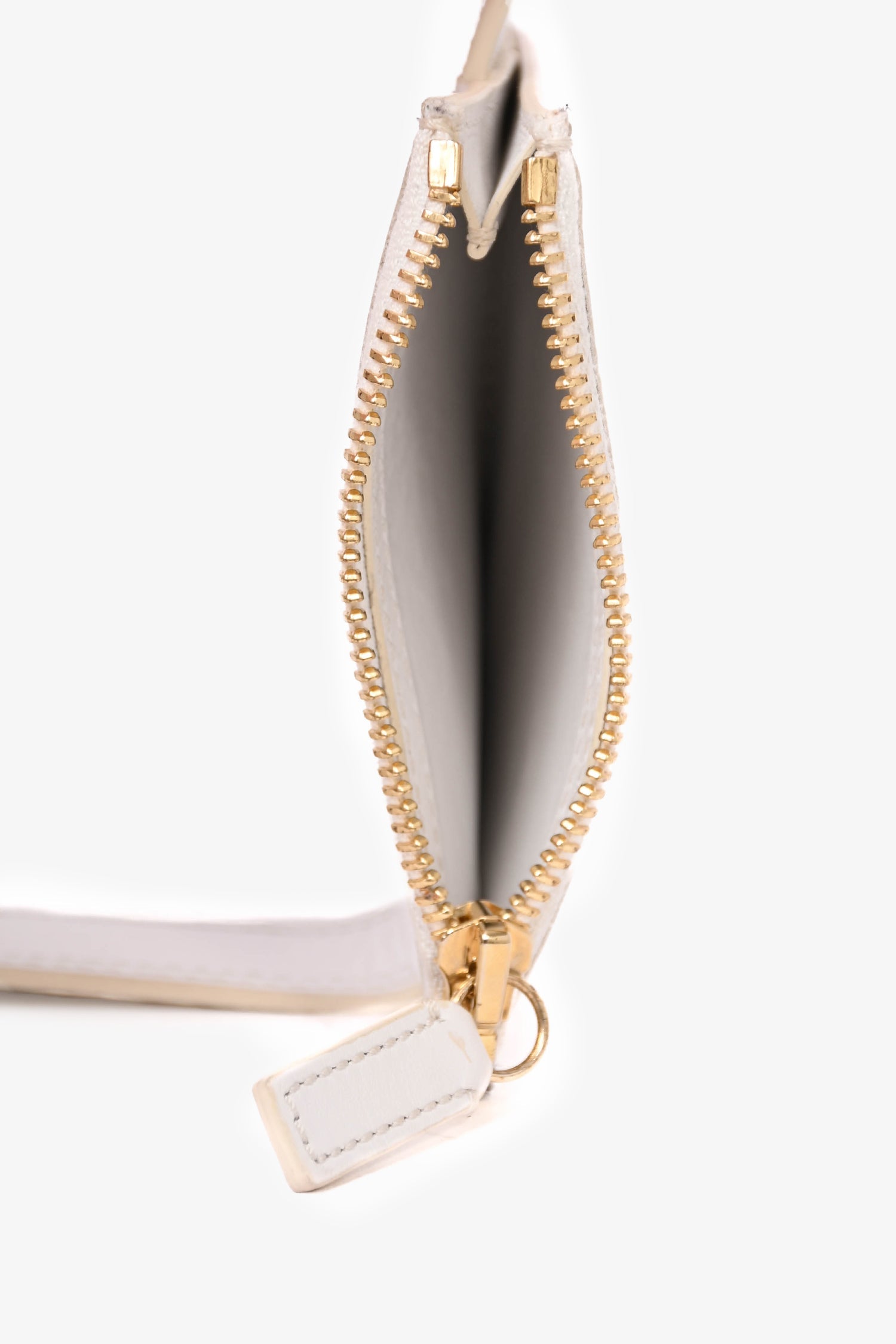 Jacquemus White Leather Belt With Pouch Size S