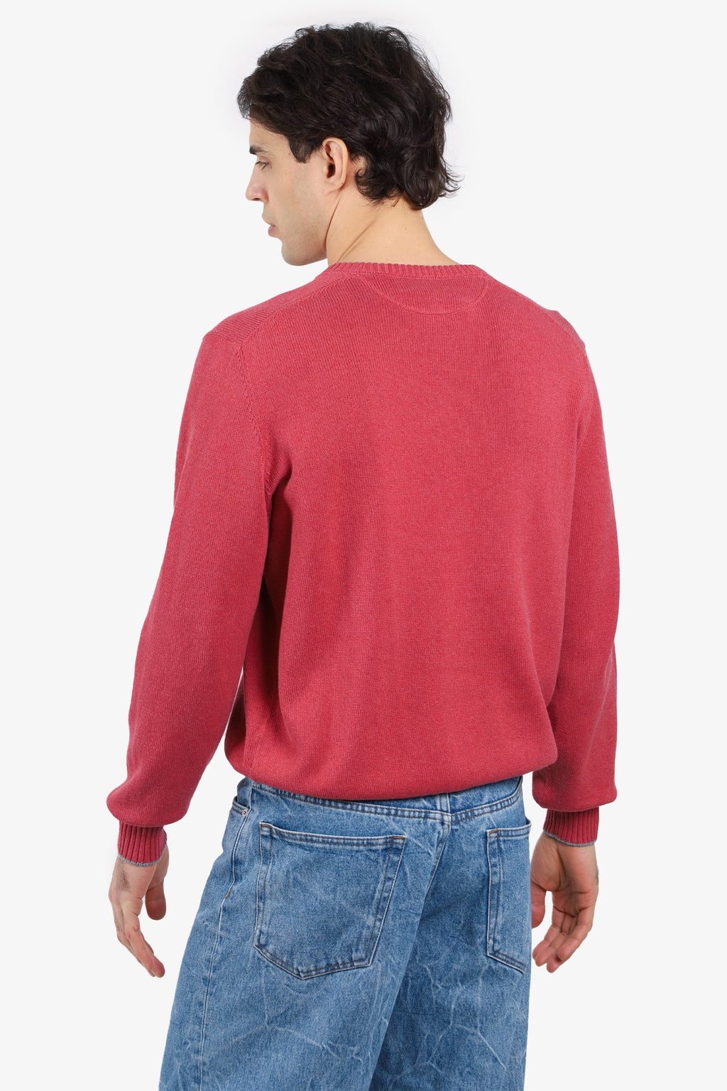 Brunello Cucinelli Red Cotton Sweater Size 54