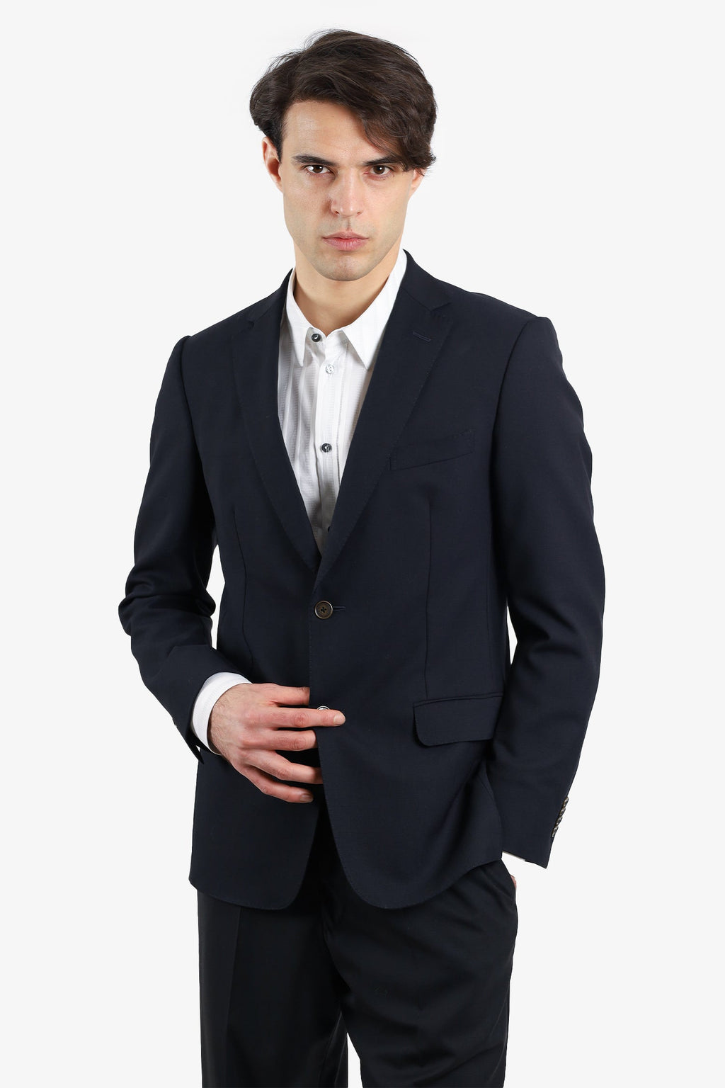 Z Zegna Black Two-Piece Suit Size 36 Men's Size 50R