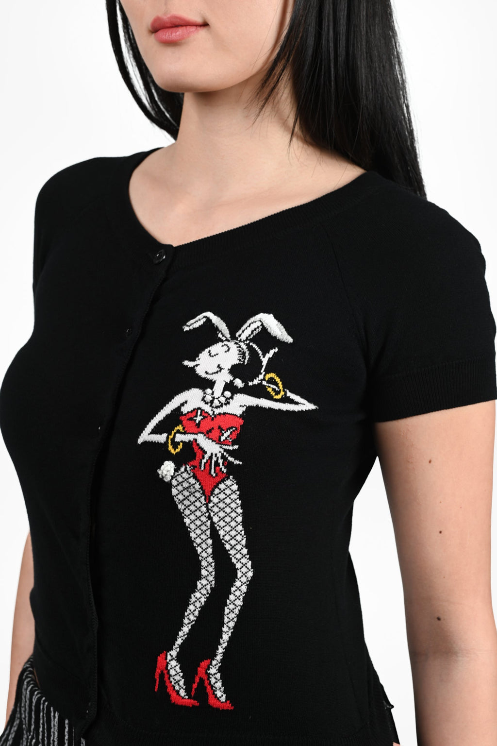 Moschino Black Cotton 'Olivia Oyl' igan Size 2