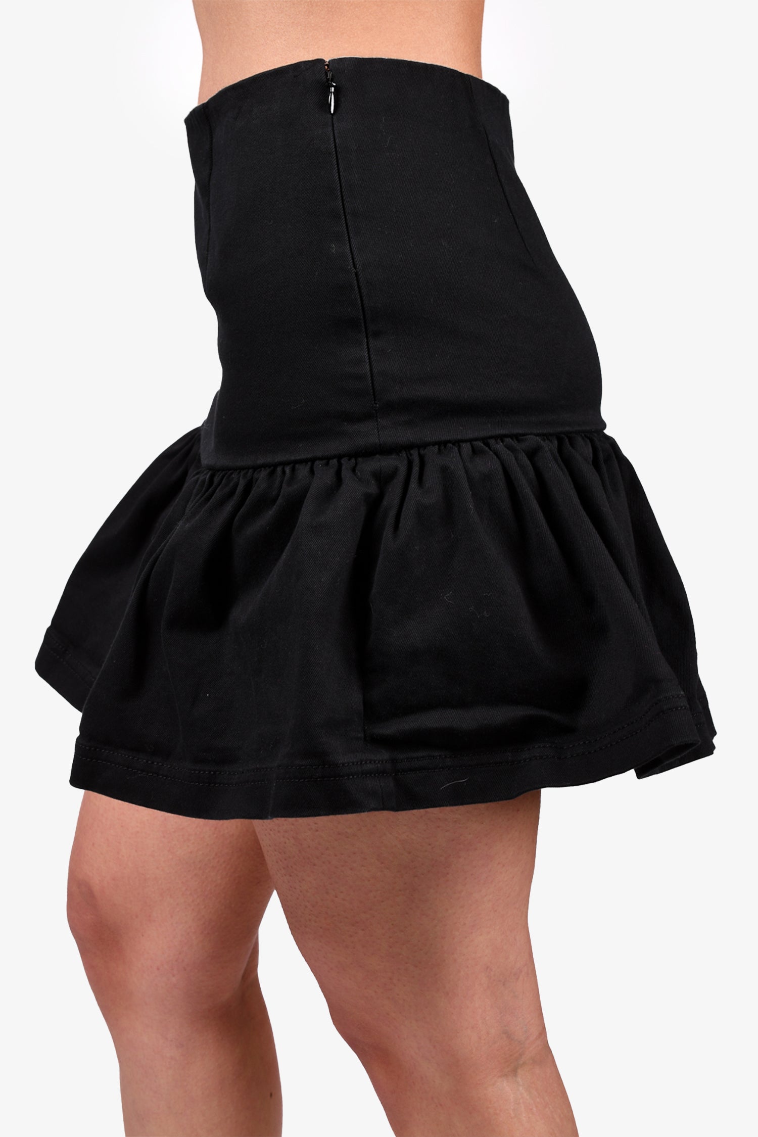 Prada Black Cotton Mini Skirt Size 38