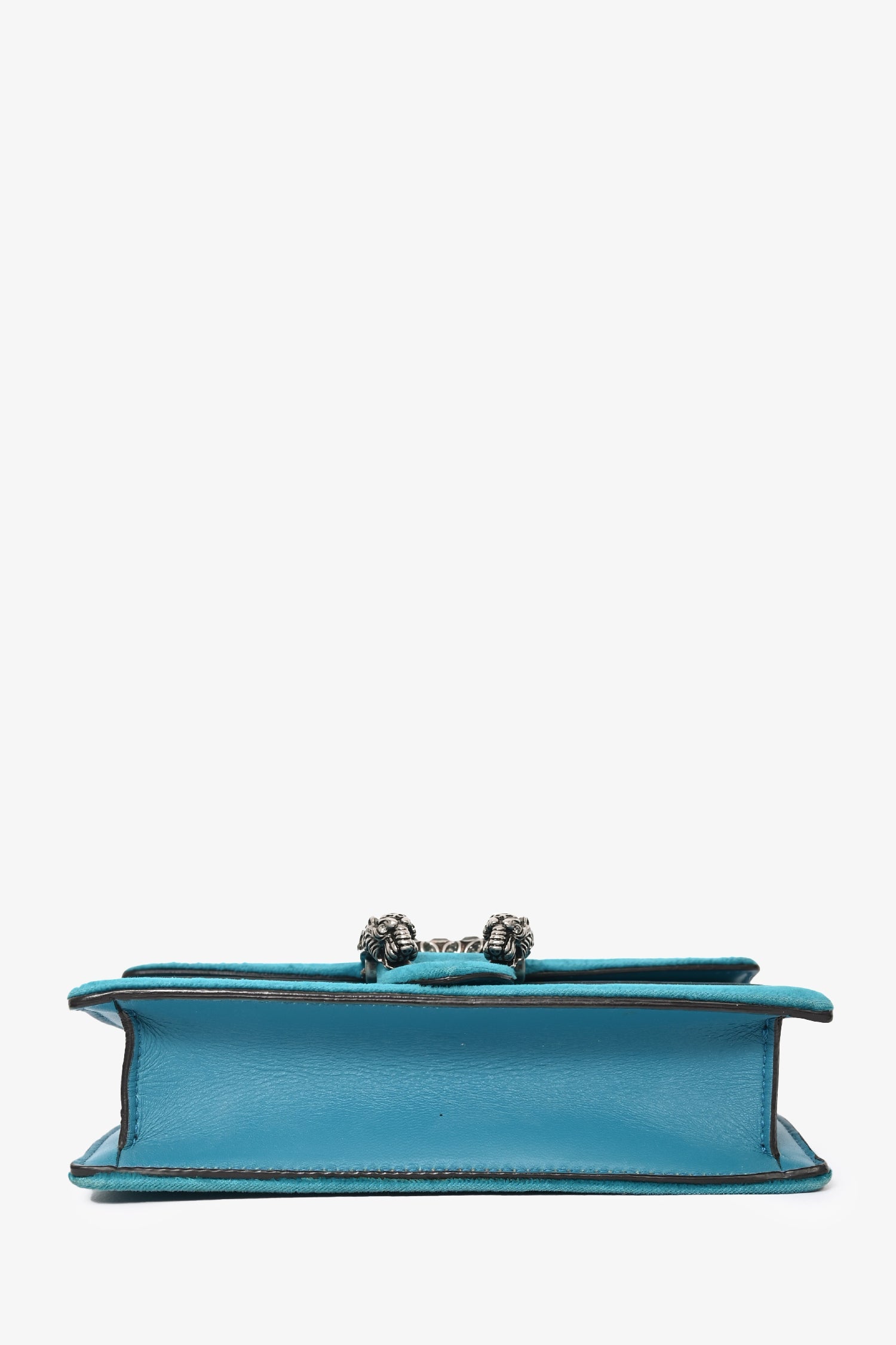 Gucci Teal Velvet Super Mini Dionysus Crossbody