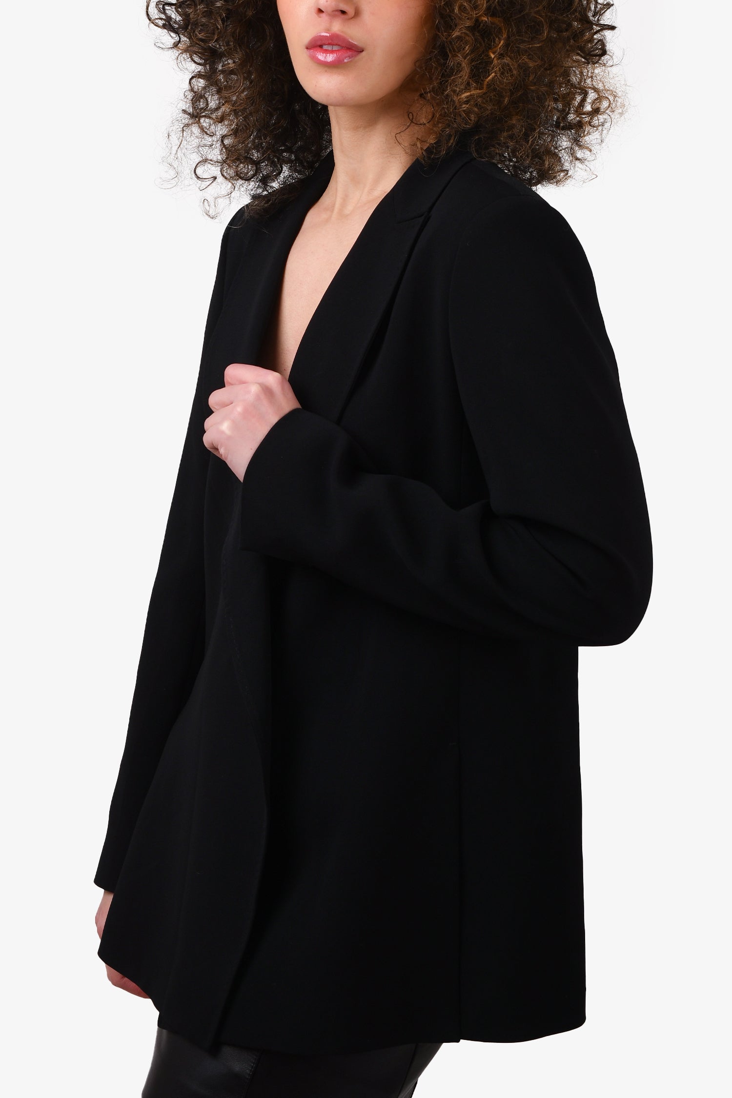 Max Mara Studio Black Blazer Jacket Size 12 US