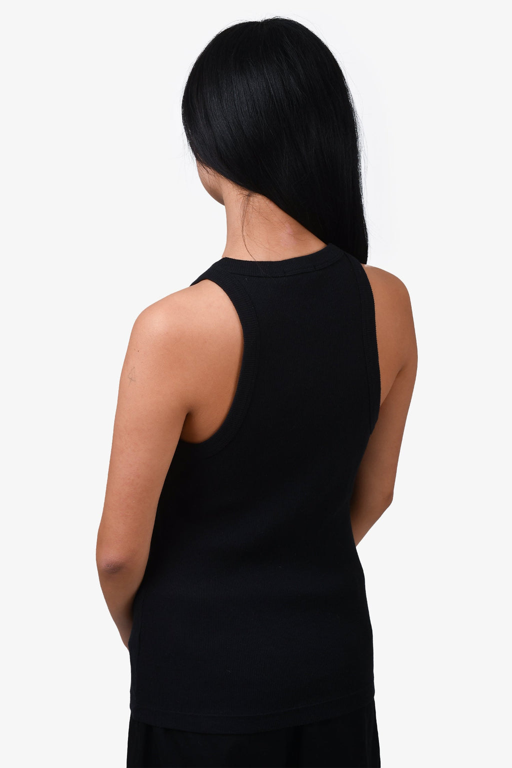 James Perse Black Ribbed Tank Top Size 0