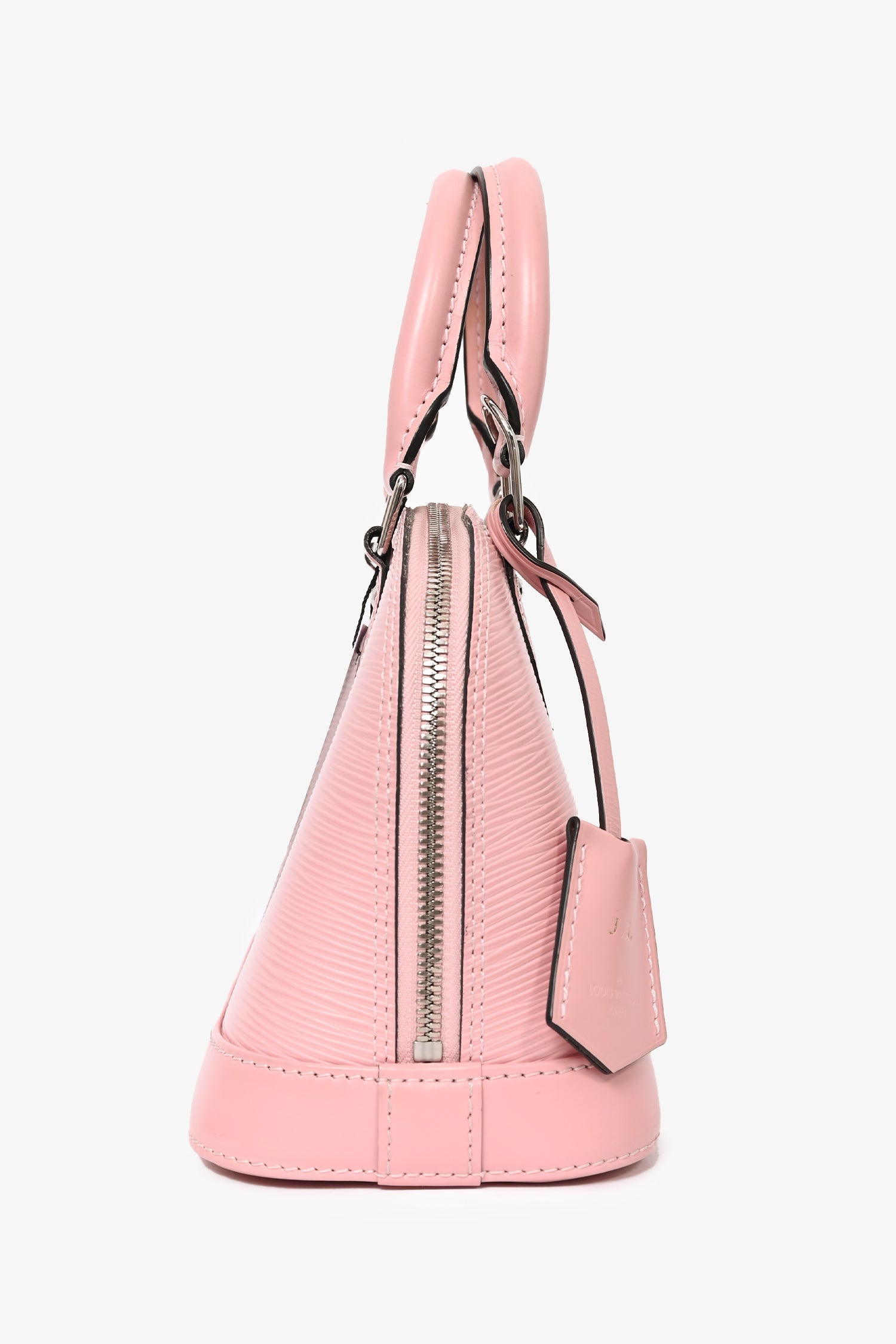 Louis Vuitton 2015 Pink Alma BB Top Handle with Strap