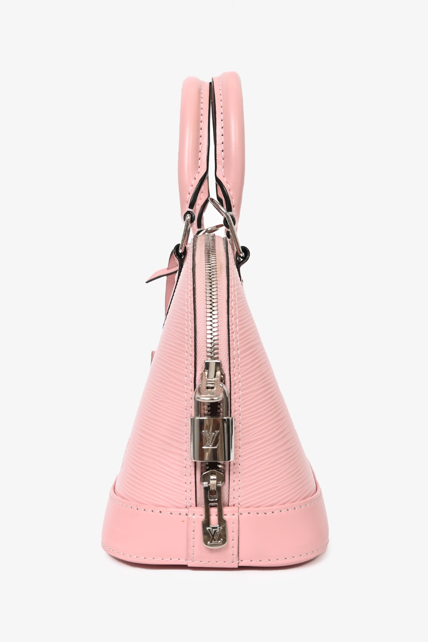 Louis Vuitton 2015 Pink Alma BB Top Handle with Strap