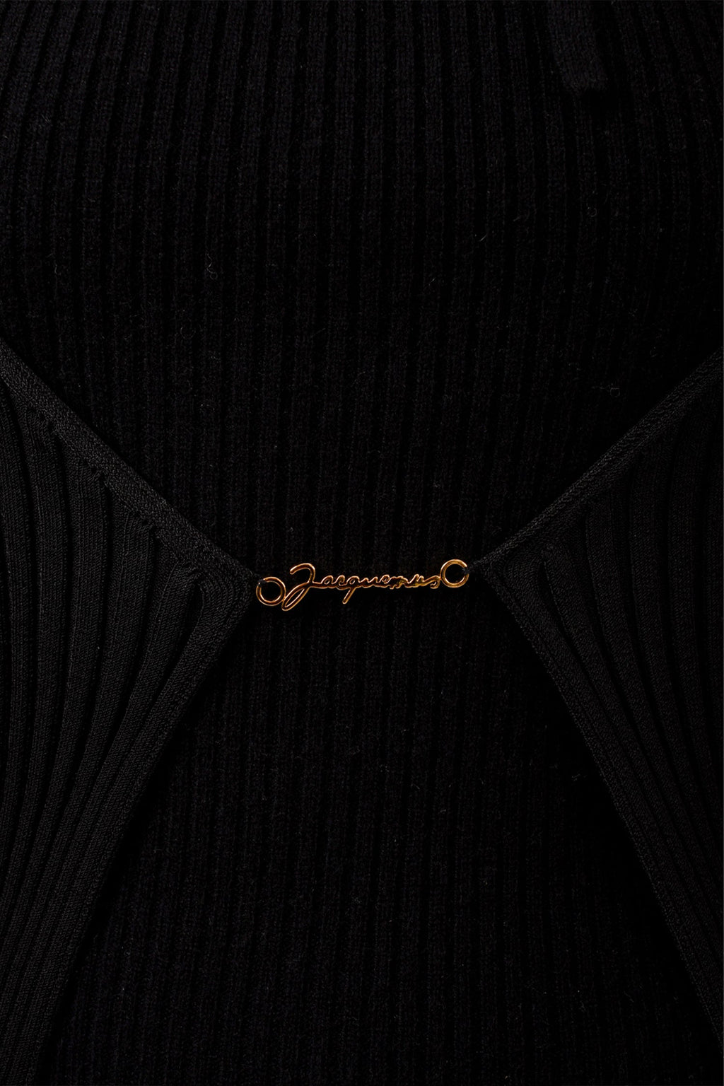 Jacquemus Black Ribbed 'La Maille Pralu Longue' igan Size 44