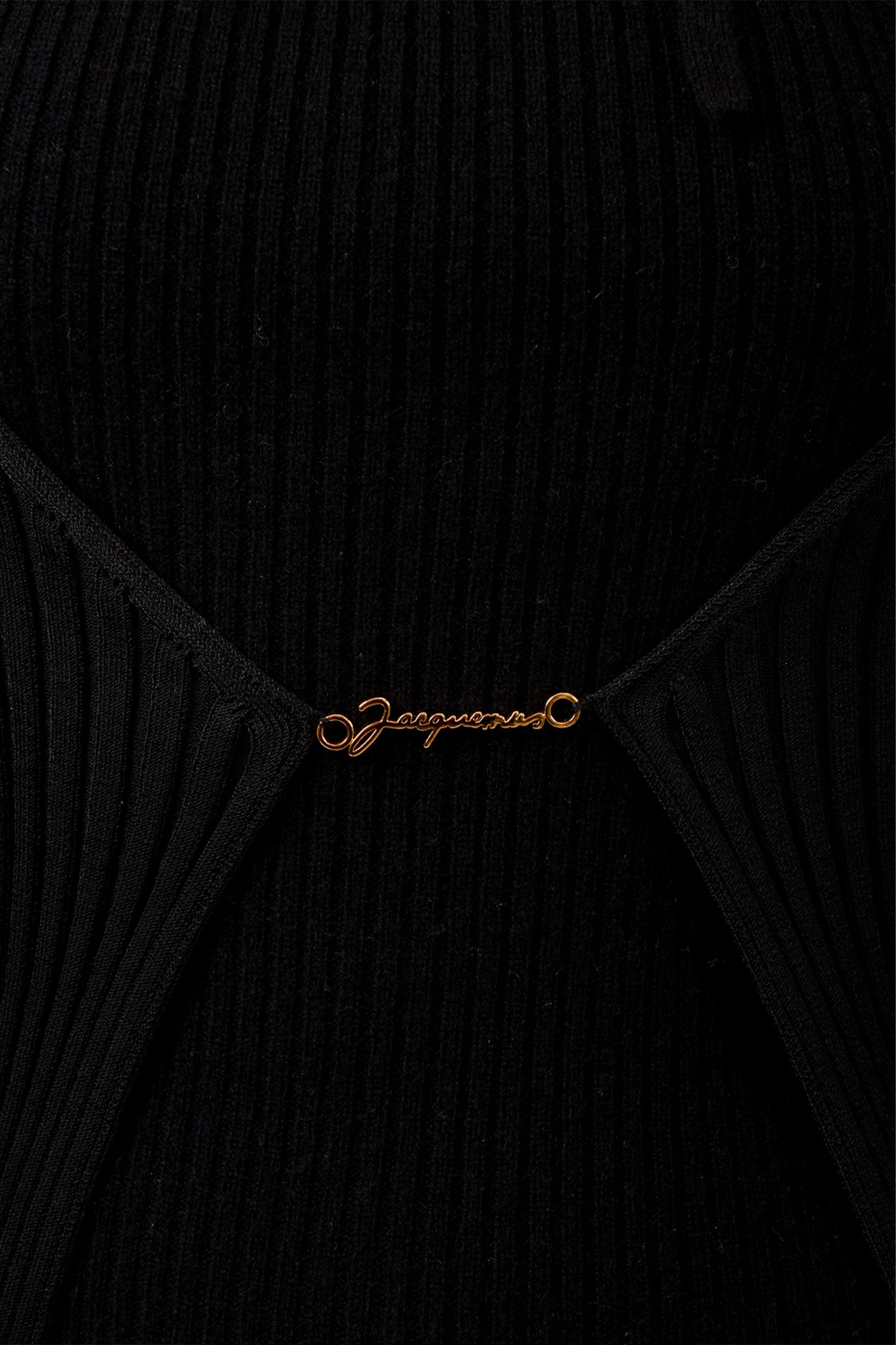 Jacquemus Black Ribbed 'La Maille Pralu Longue' igan Size 44