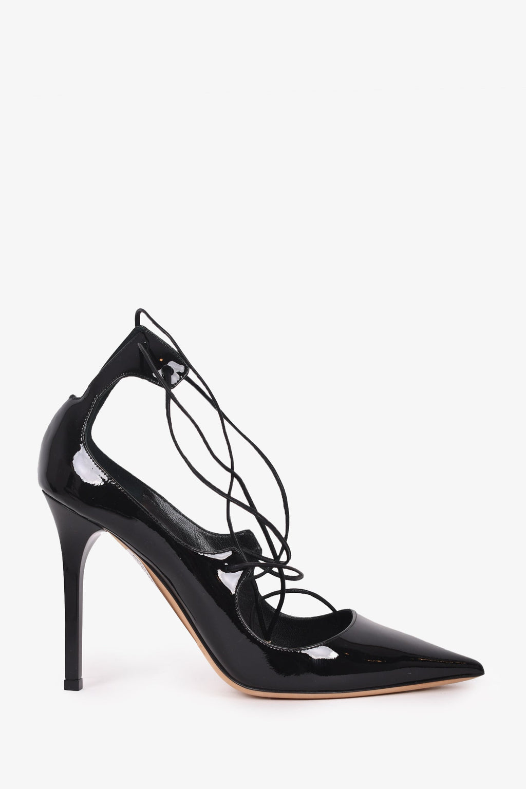 Jimmy Choo Black Patent Leather 'Vita' Heels Size 36
