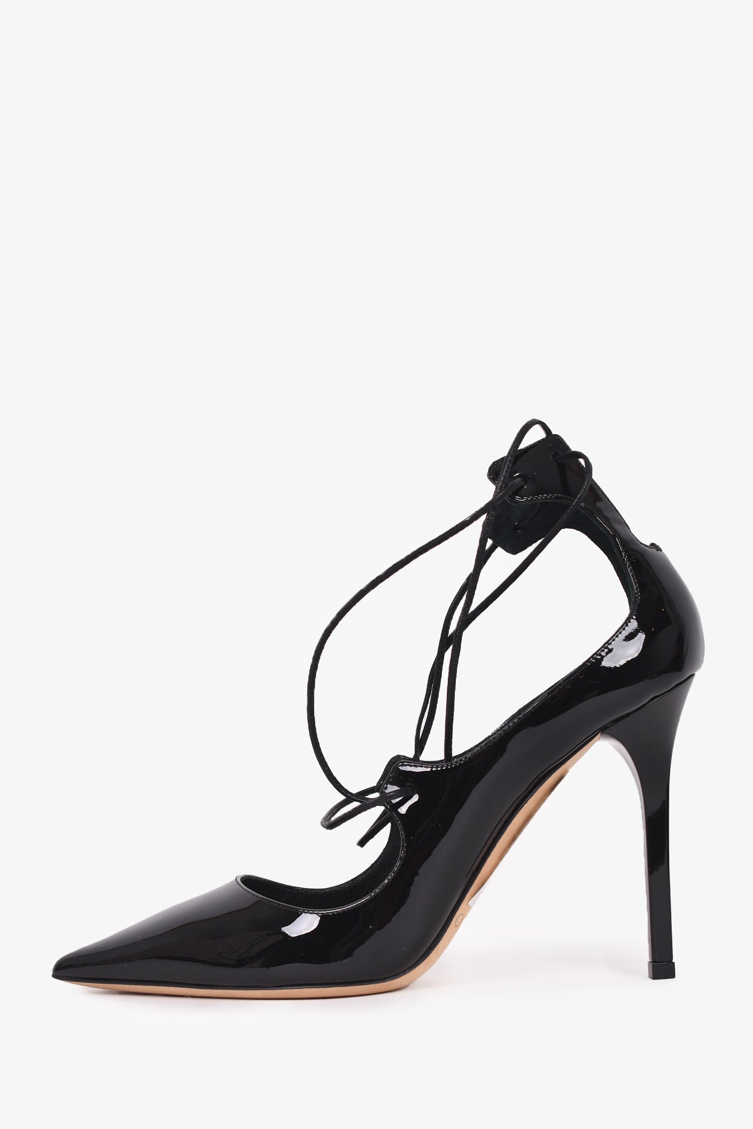 Jimmy Choo Black Patent Leather 'Vita' Heels Size 36
