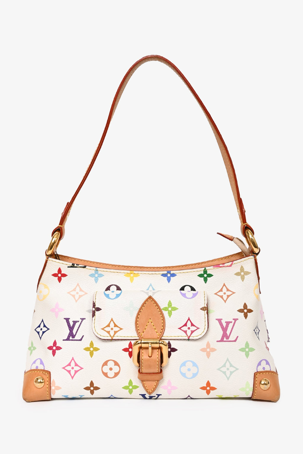 Louis Vuitton White Multicolor Monogram Eliza