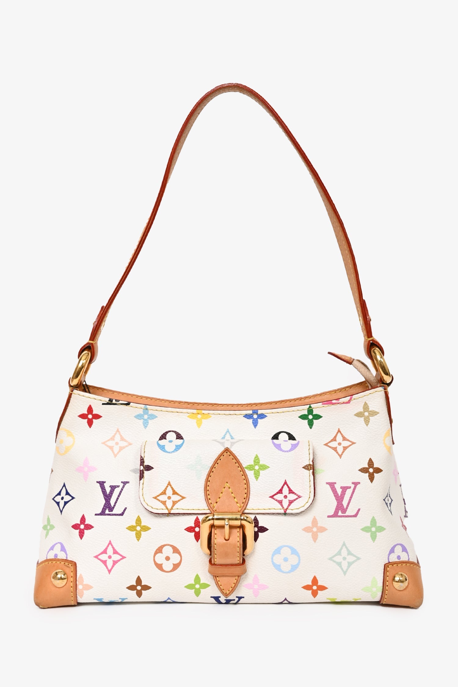 Louis Vuitton White Multicolor Monogram Eliza