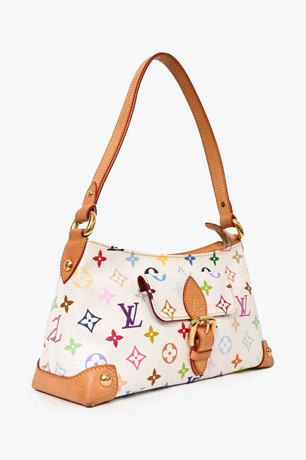 Louis Vuitton White Multicolor Monogram Eliza