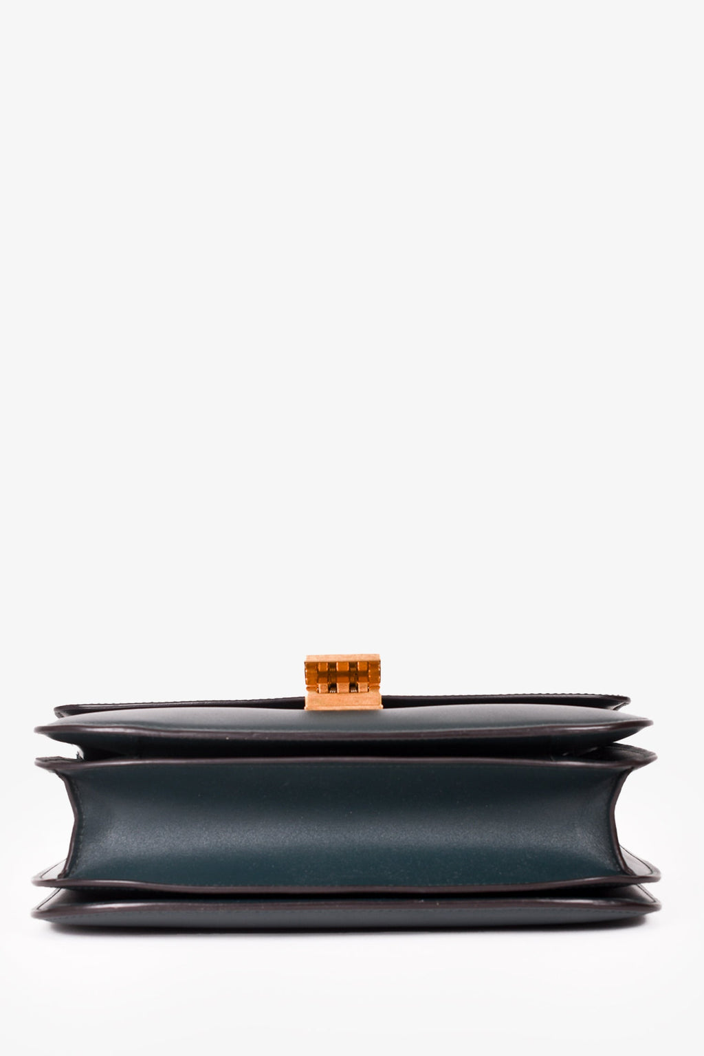 Celine 2018 Green Leather Medium Classic Box Crossbody Bag