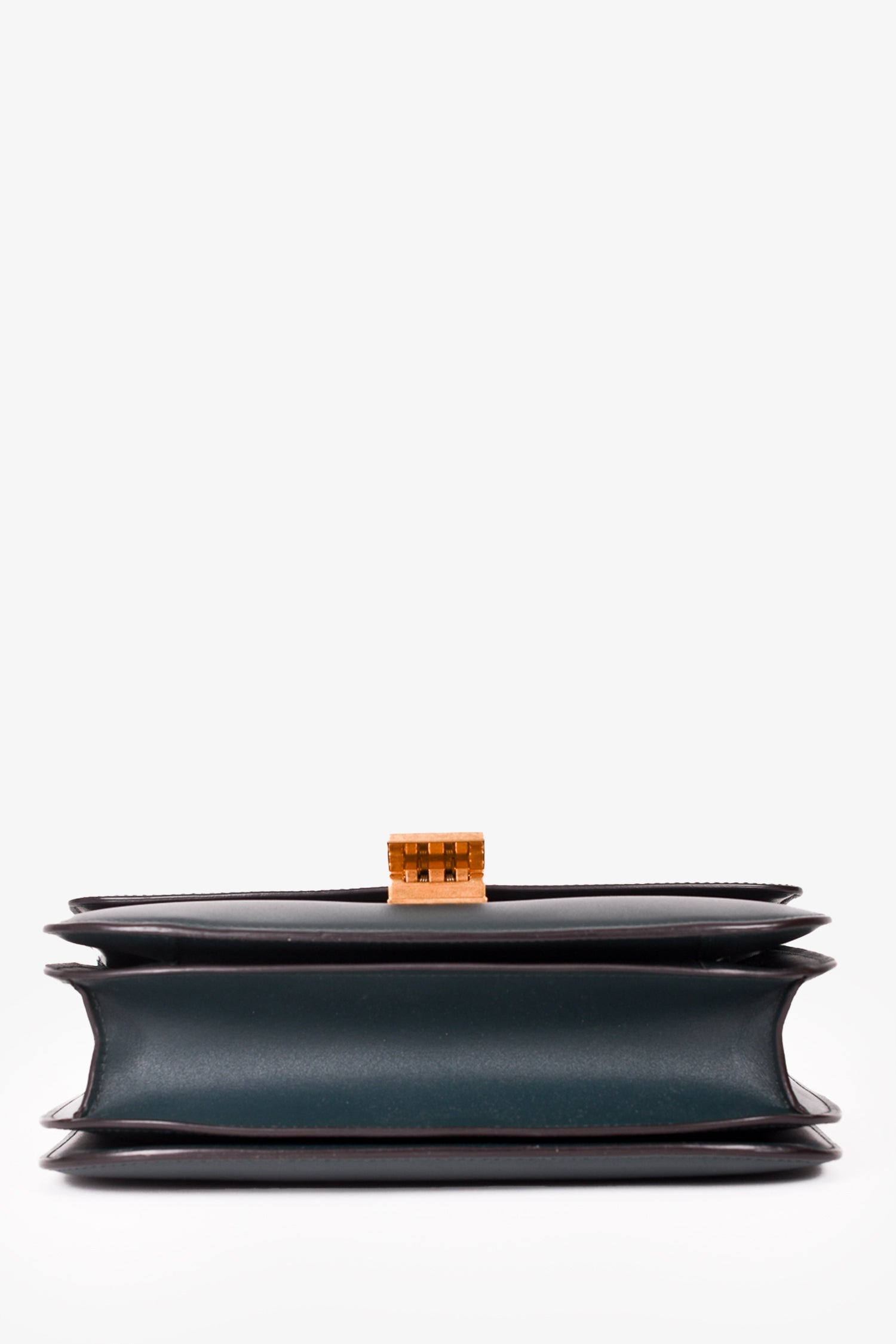 Celine 2018 Green Leather Medium Classic Box Crossbody Bag