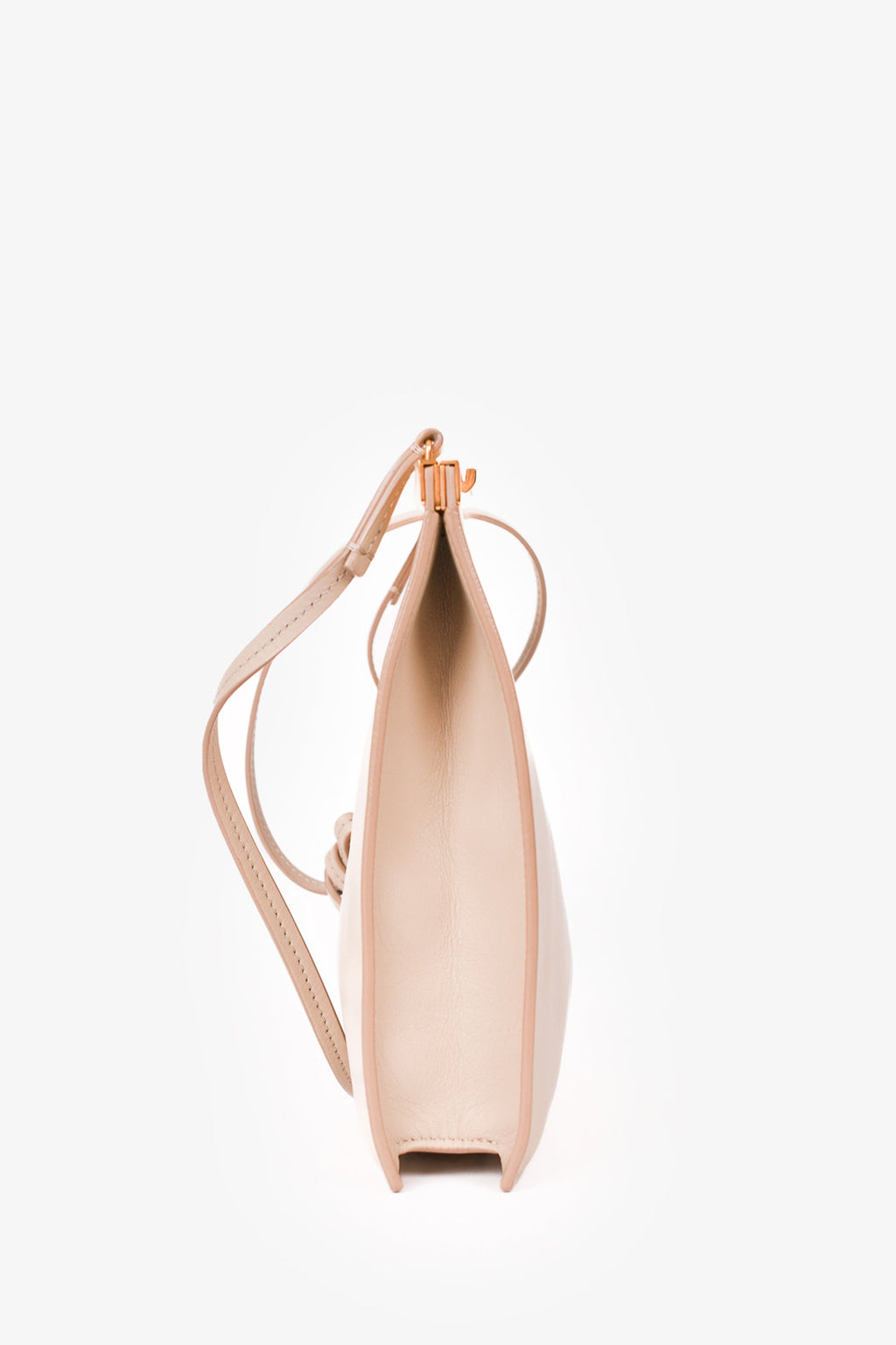 Celine 2018 Beige Leather Mini Clasp Crossbody