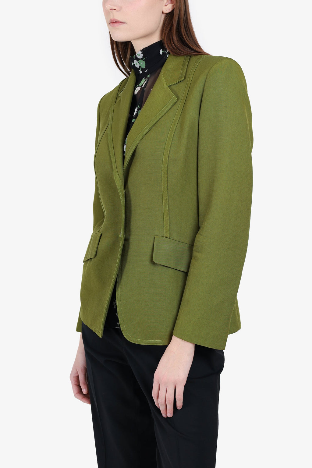 Max Mara Olive Green Blazer Size 40
