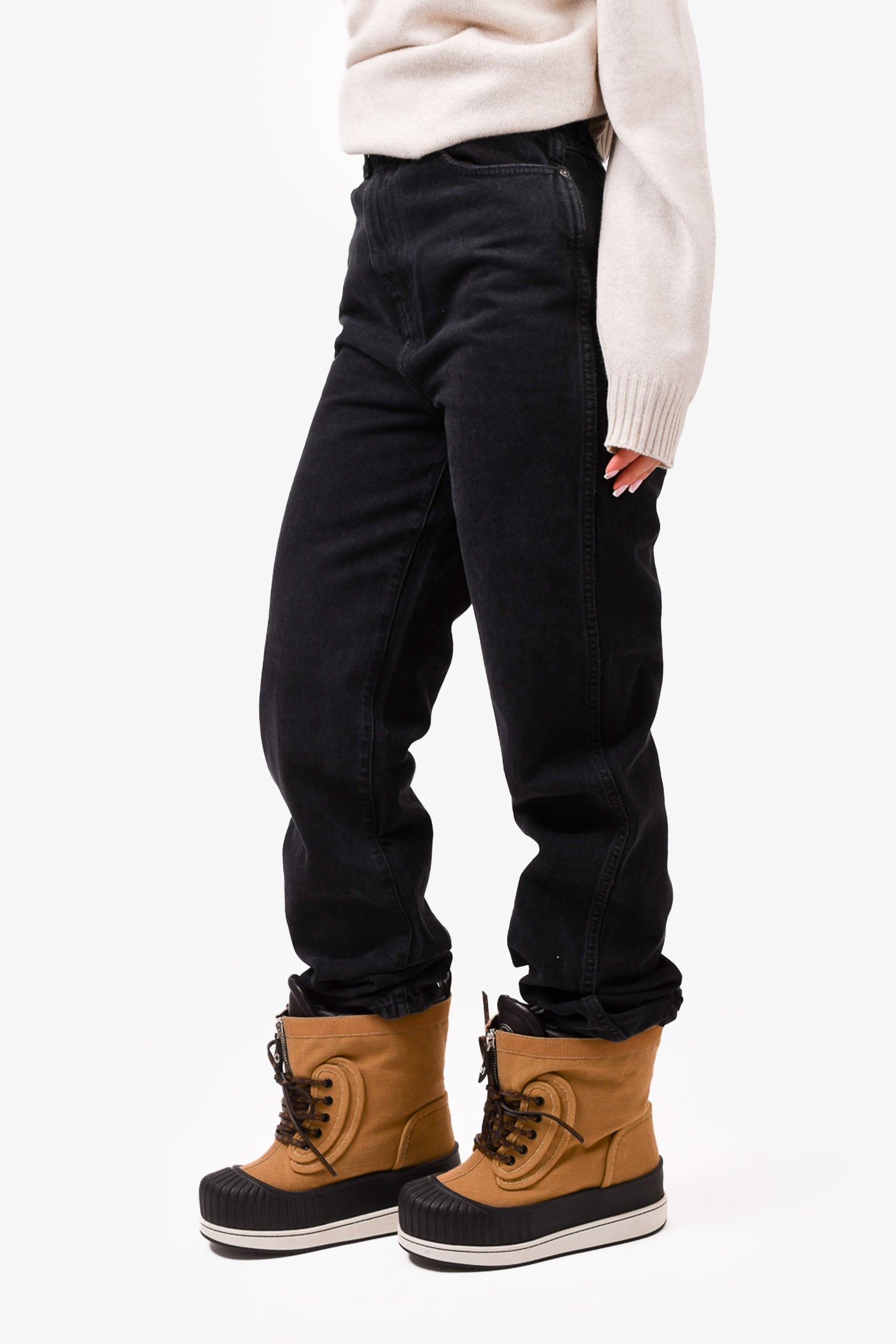 Khaite Black Denim 'Albi' Jeans Size 28