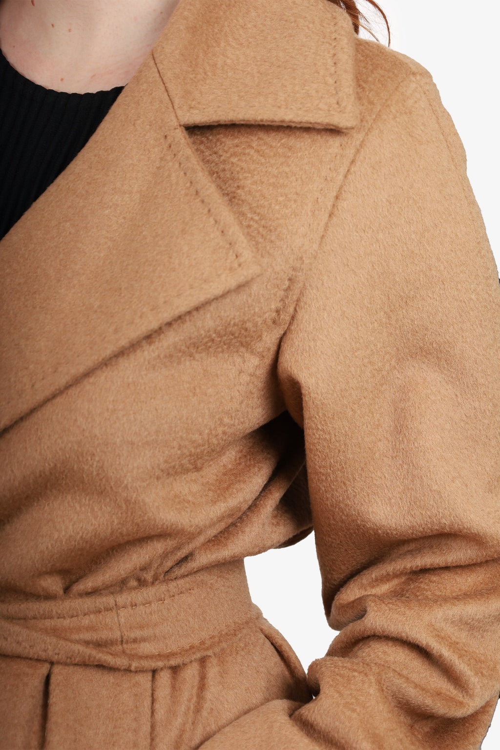 Max Mara Camel Manuela Icon Belted Coat size 46