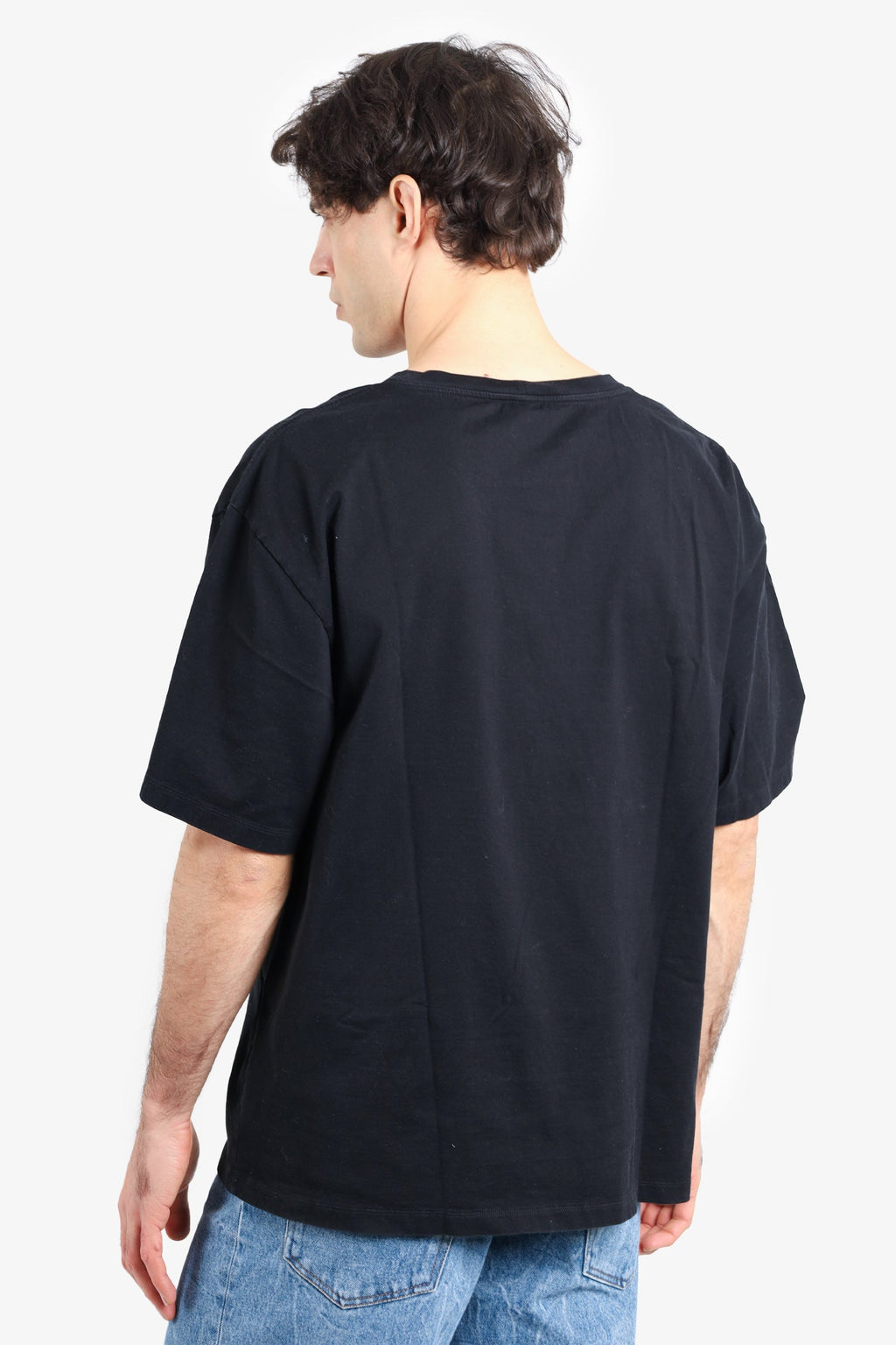 Celine Black Cotton Triomphe T-Shirt Size L