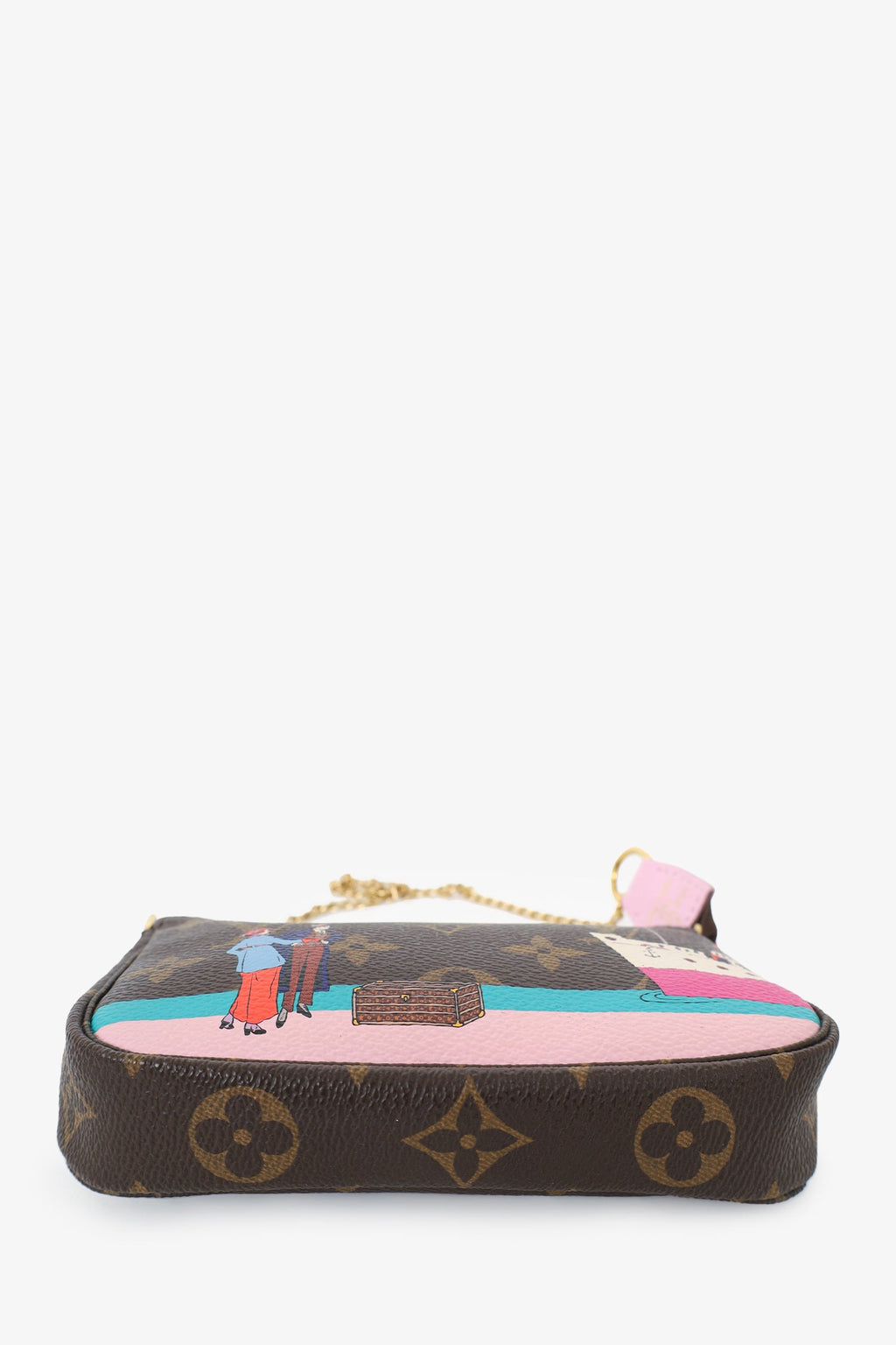 Louis Vuitton 2016 Brown Monogram Transatlantic Mini Pochette