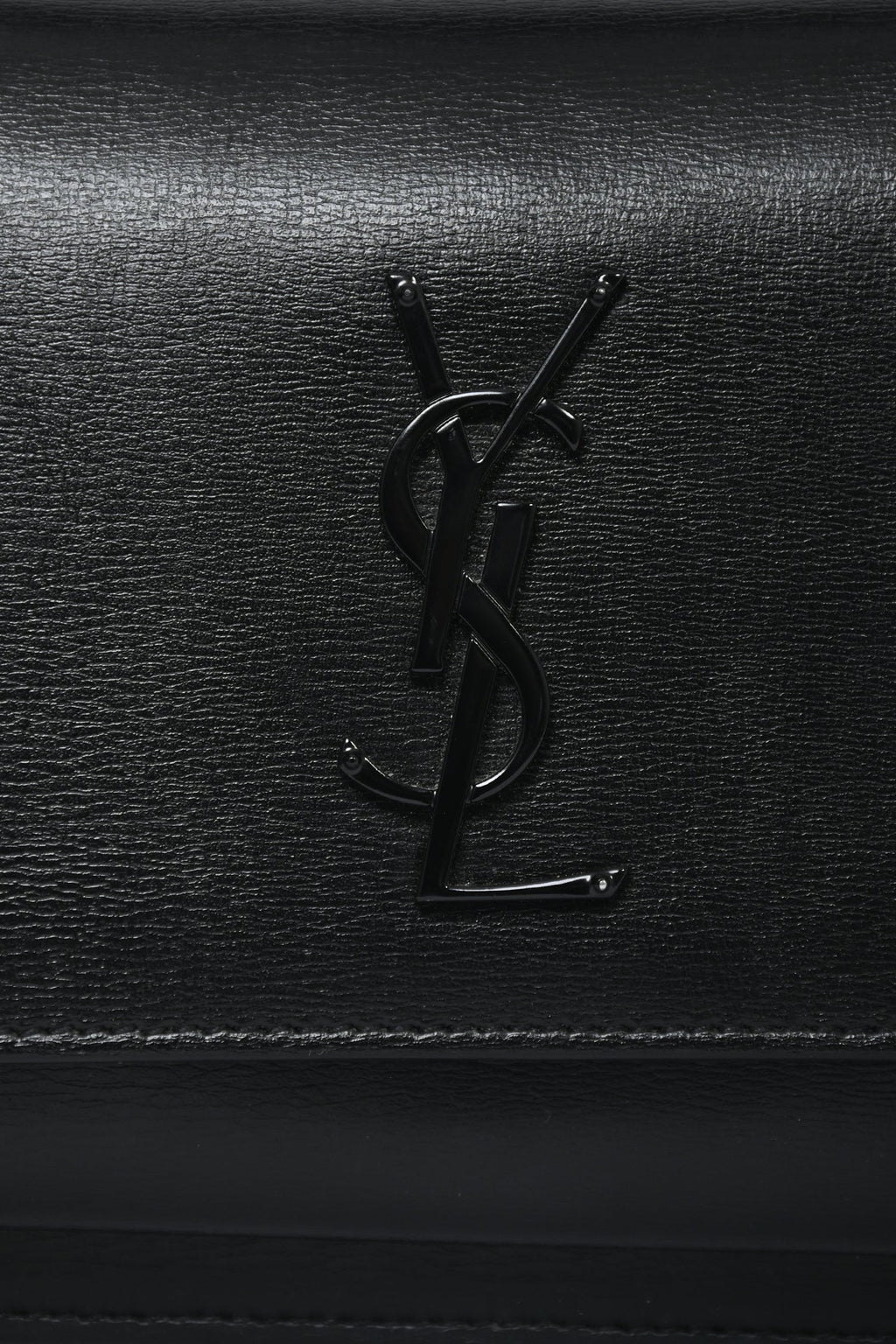Saint Laurent Black Monogram 'Sunset' Wallet On Chain