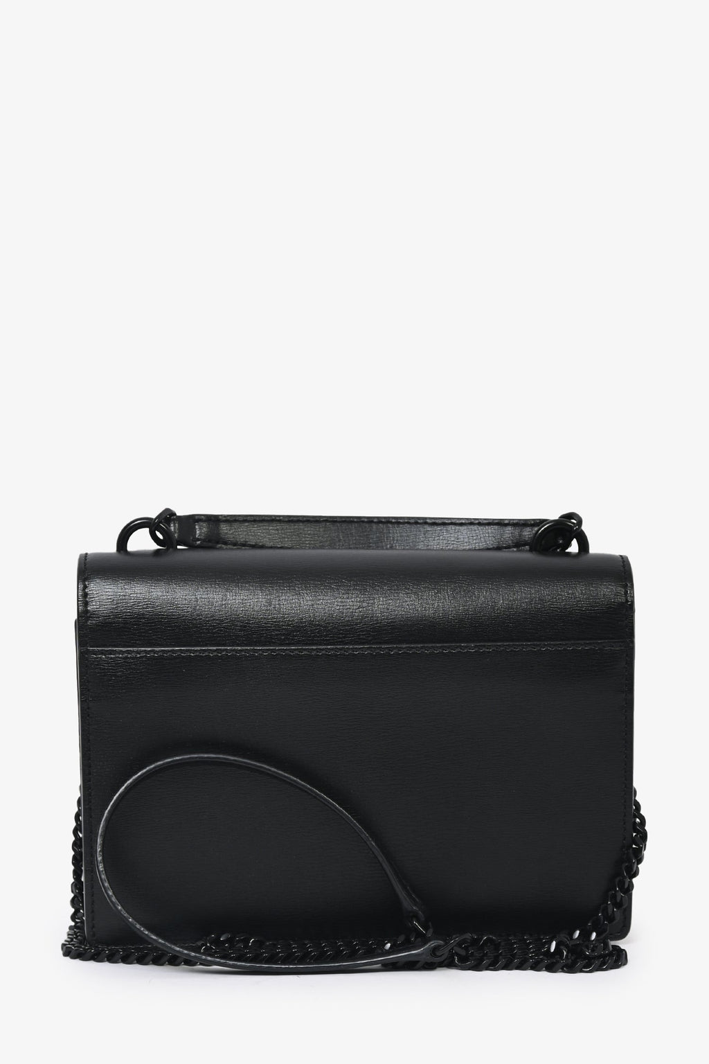 Saint Laurent Black Monogram 'Sunset' Wallet On Chain