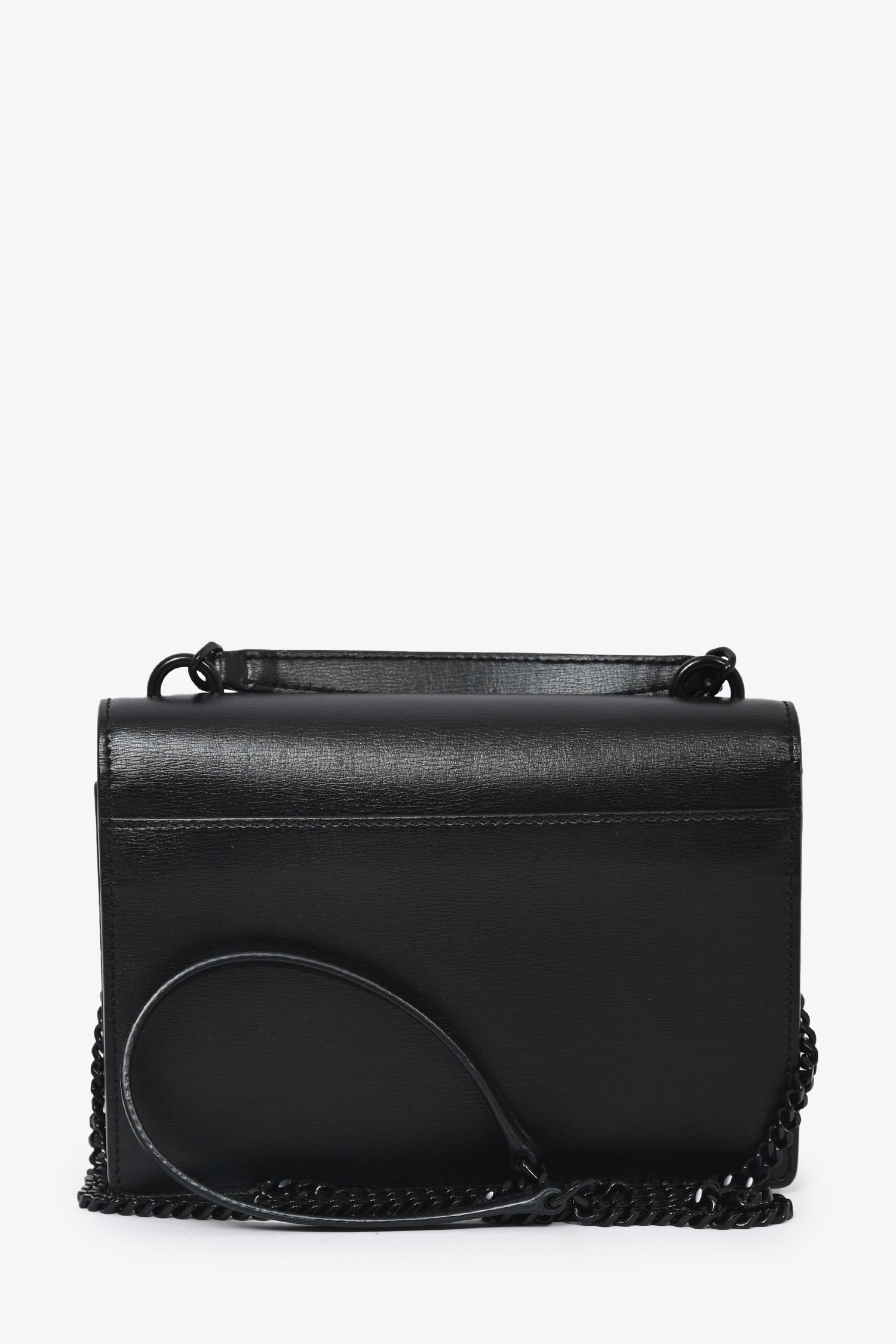 Saint Laurent Black Monogram 'Sunset' Wallet On Chain