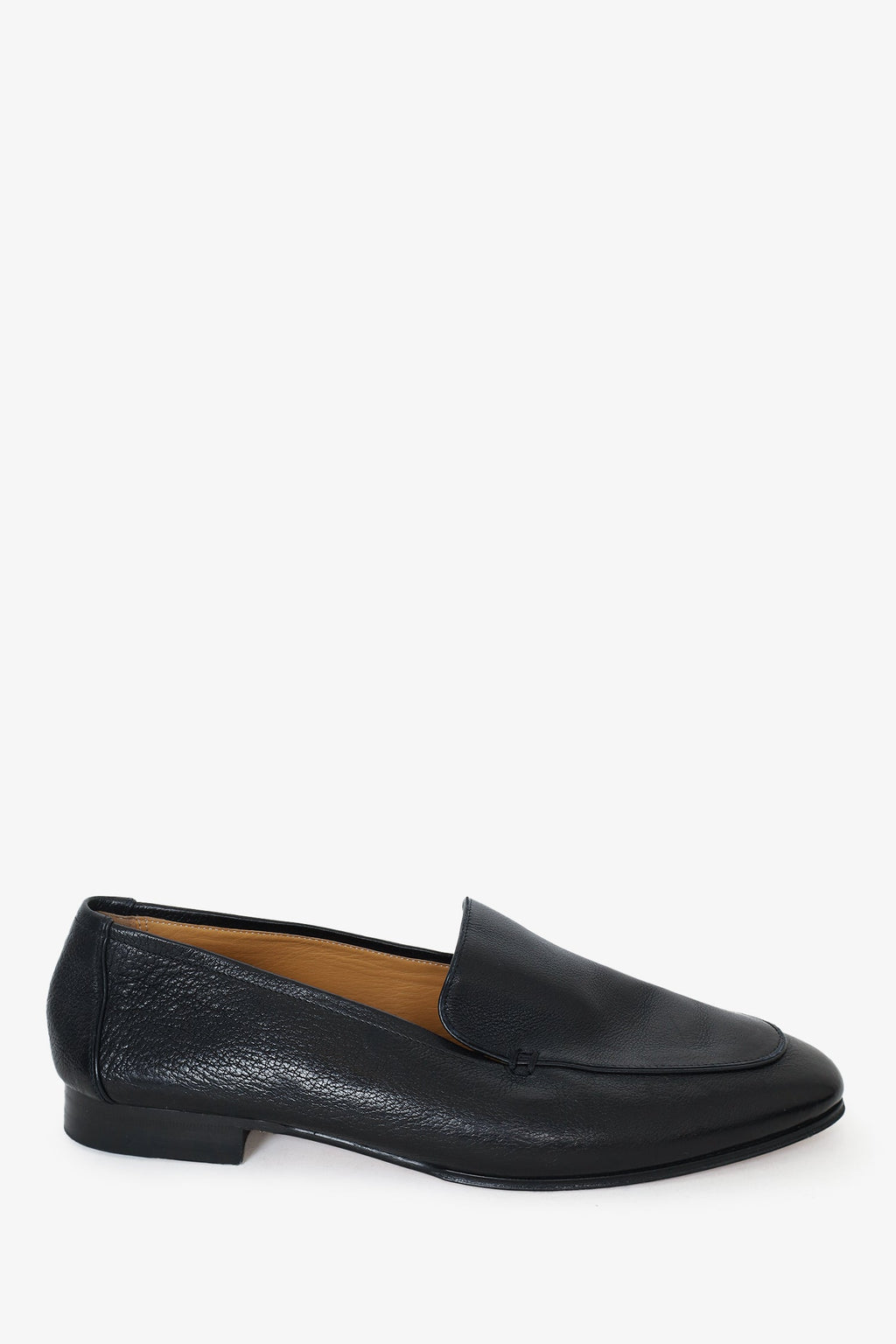 The Row Black Leather Adam Loafer Size 40