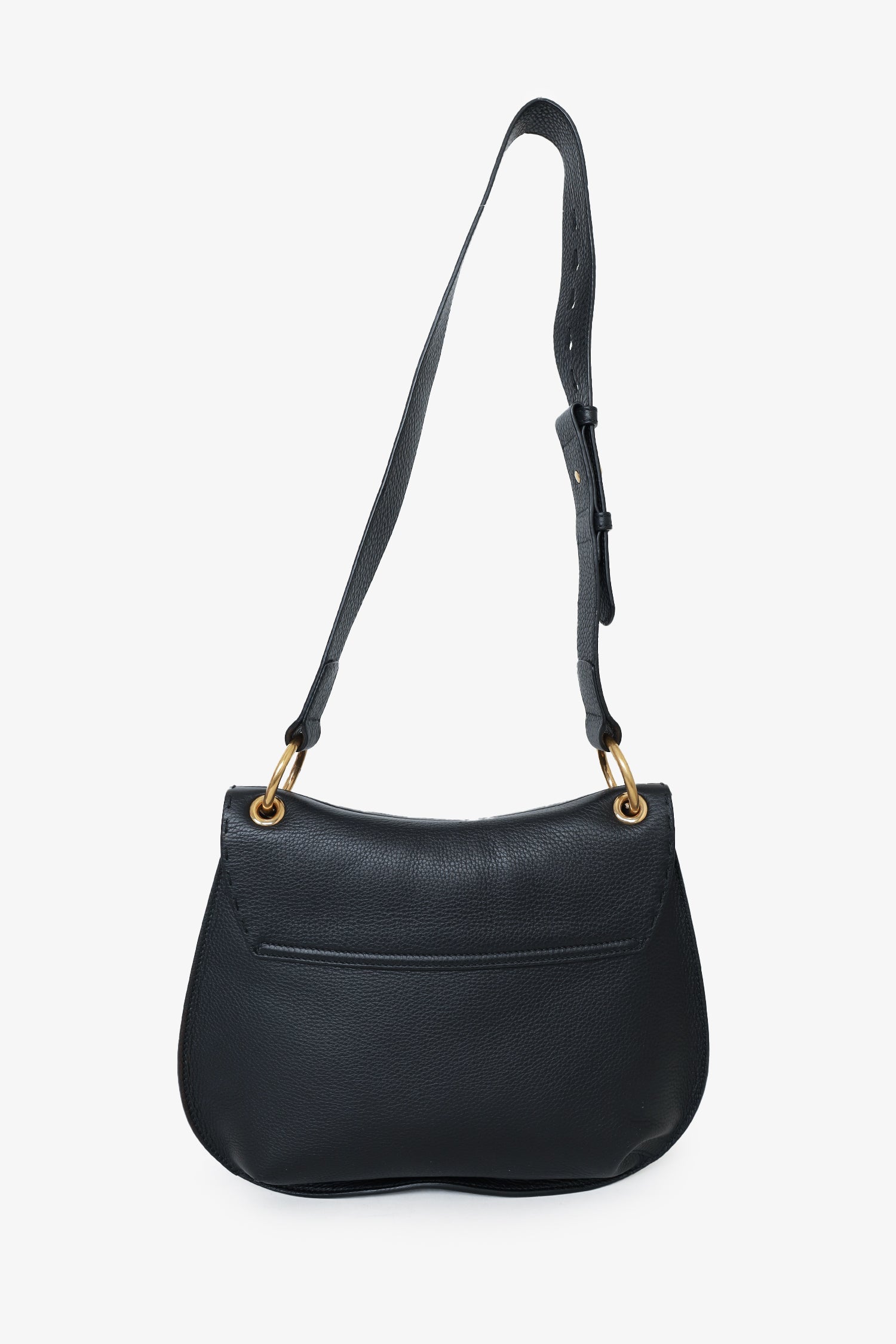 Gucci Black Leather GG Marmont Animalier Shoulder Bag
