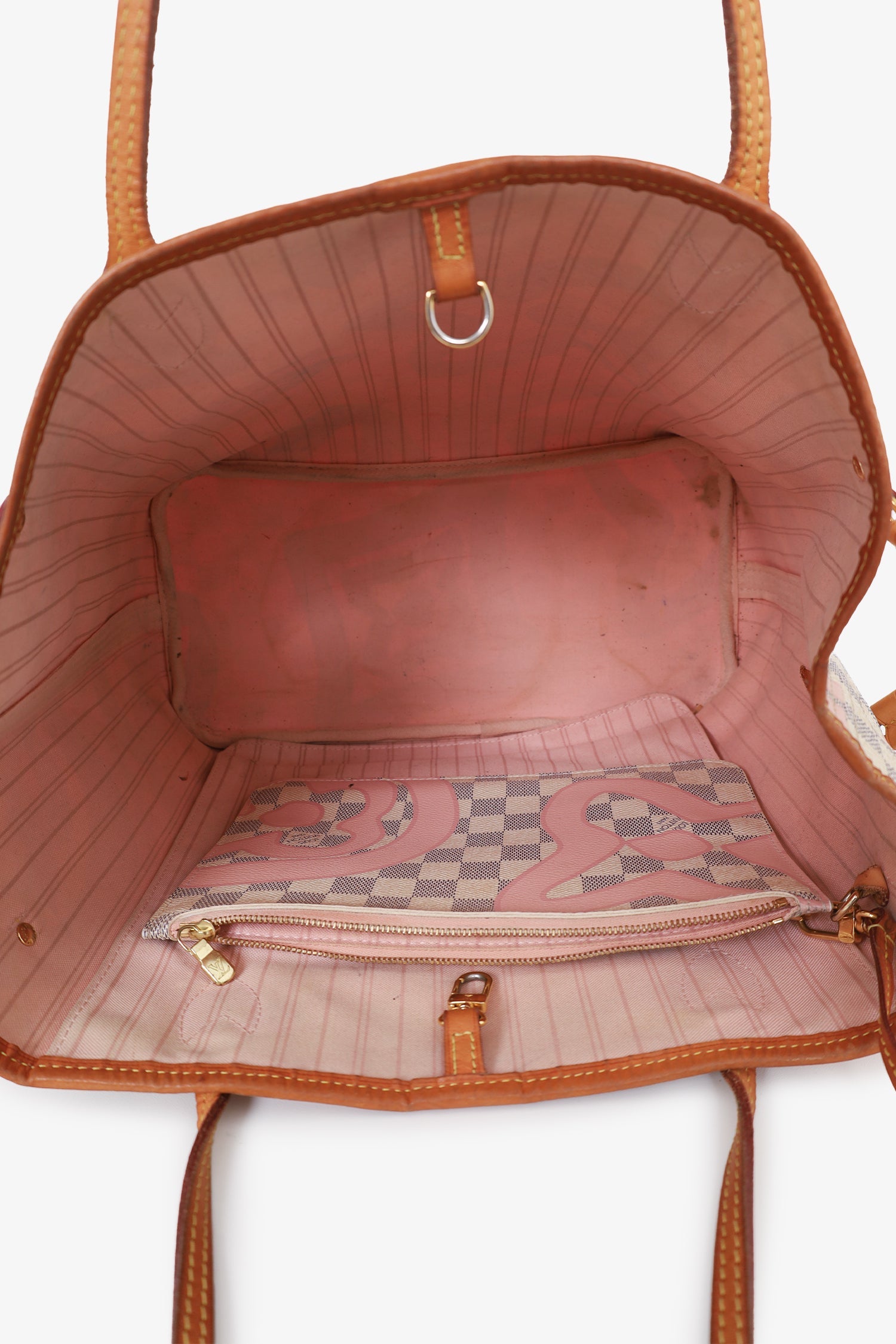 Louis Vuitton Damier Azur Tahitienne Neverfull MM with Pouch