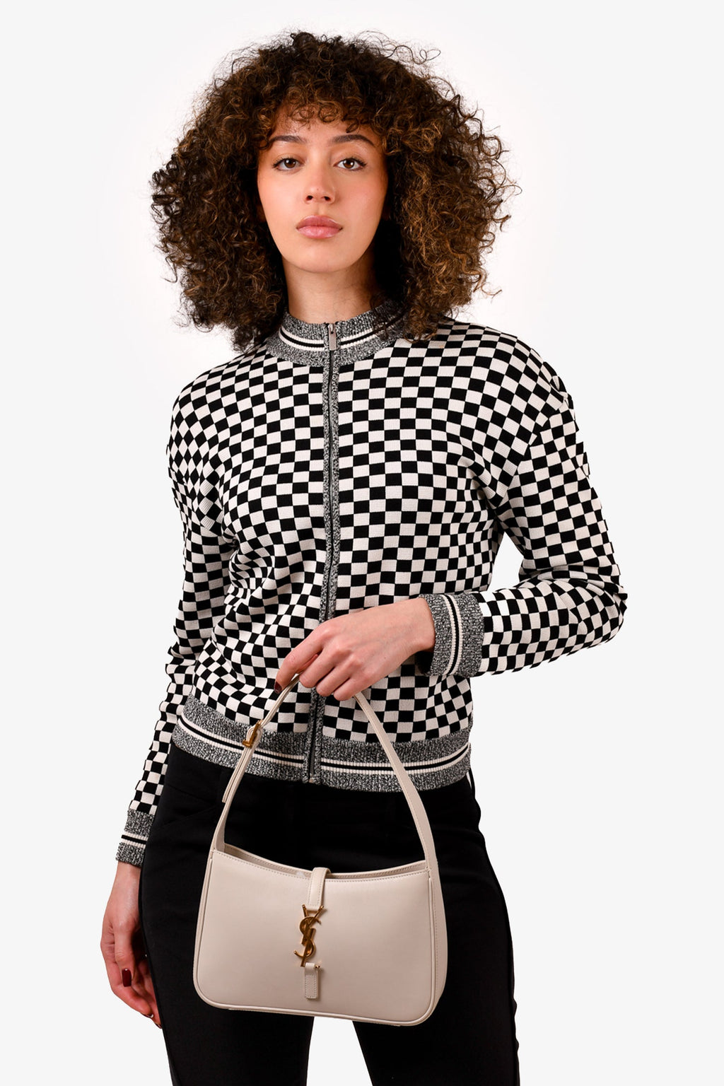 Saint Laurent 2021 Blanc Vintage Leather Le 5 A 7 Shoulder Bag