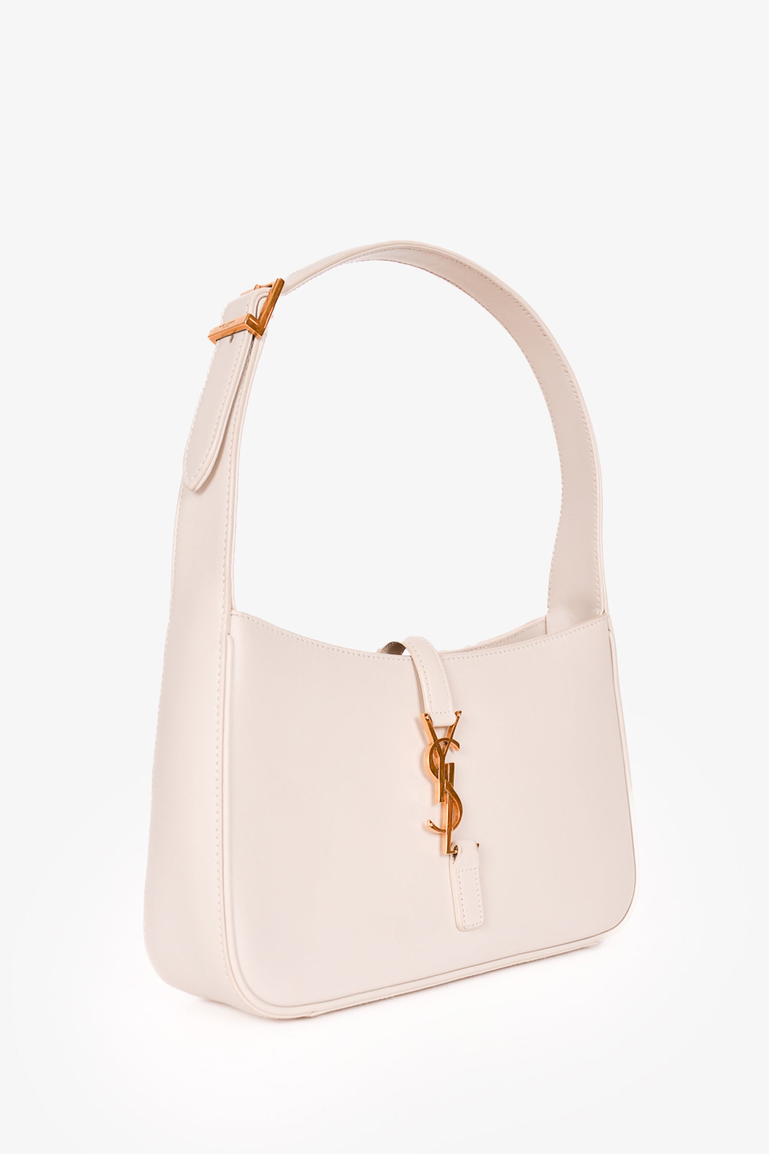 Saint Laurent 2021 Blanc Vintage Leather Le 5 A 7 Shoulder Bag