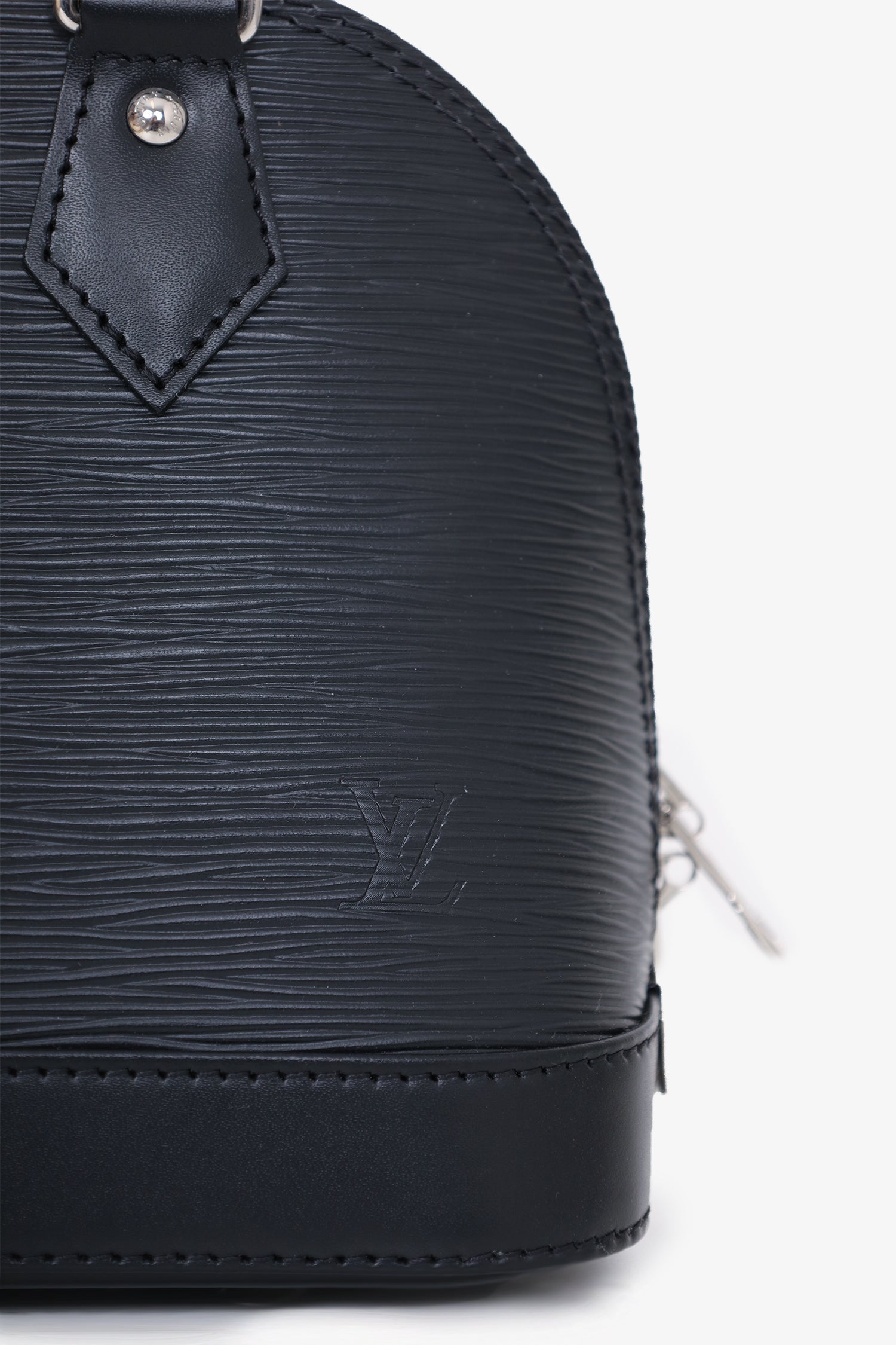 Louis Vuitton 2023 Black Epi Leather Alma BB Top Handle with Strap