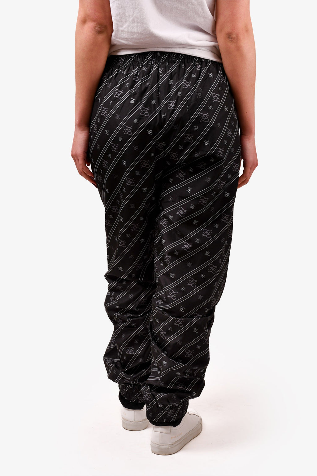 Fendi Black/White Karligraphy Track Pants Size 48 Mens