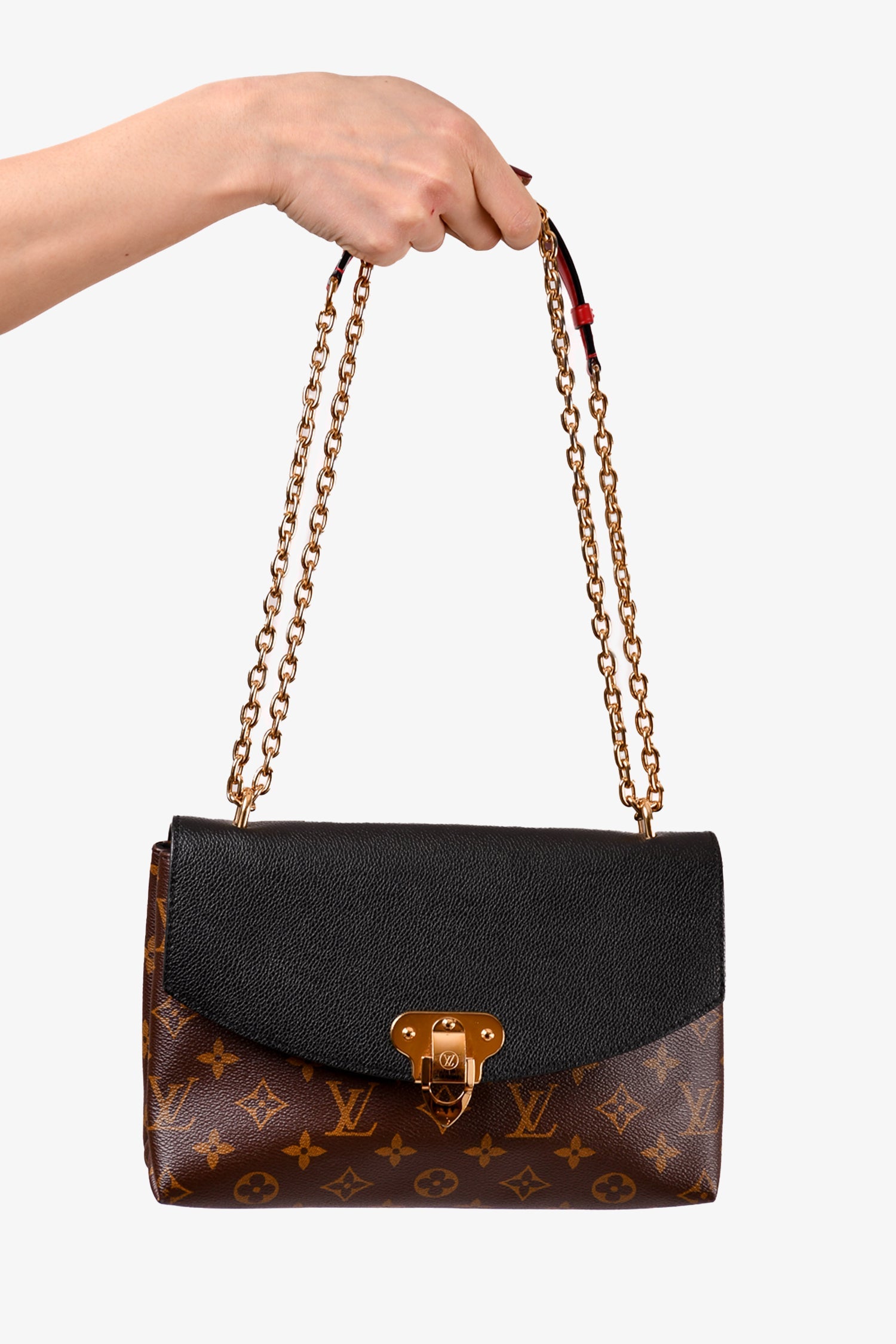 Louis Vuitton 2018 Monogram Red/Gold Chain Saint Placide Crossbody Bag